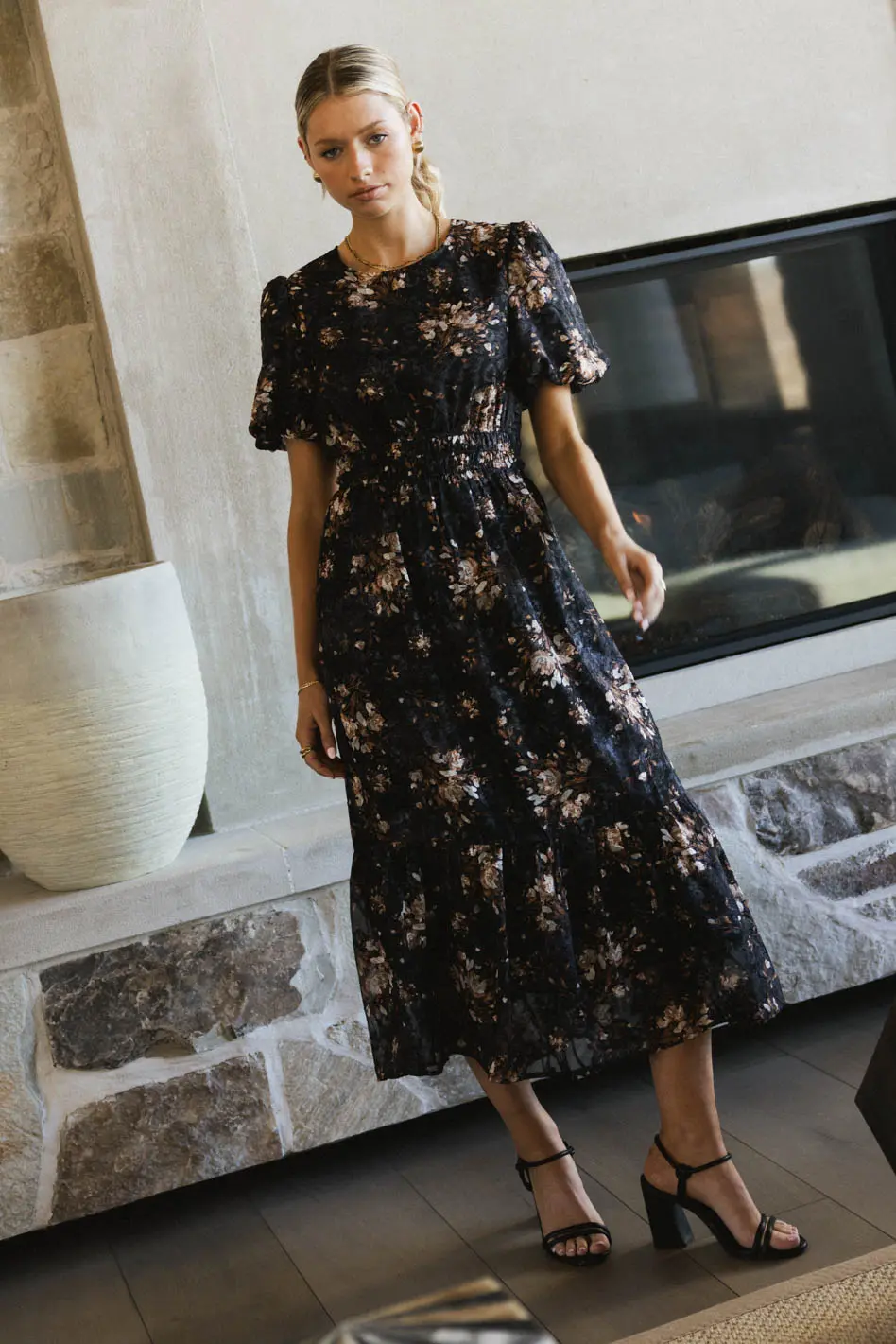 Mirren Floral Midi Dress - FINAL SALE - Image 5