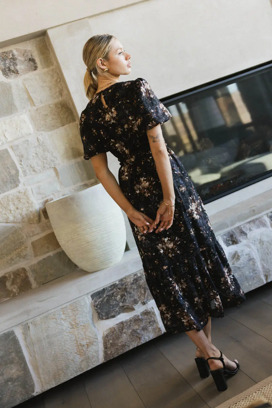 Mirren Floral Midi Dress - FINAL SALE - Image 6