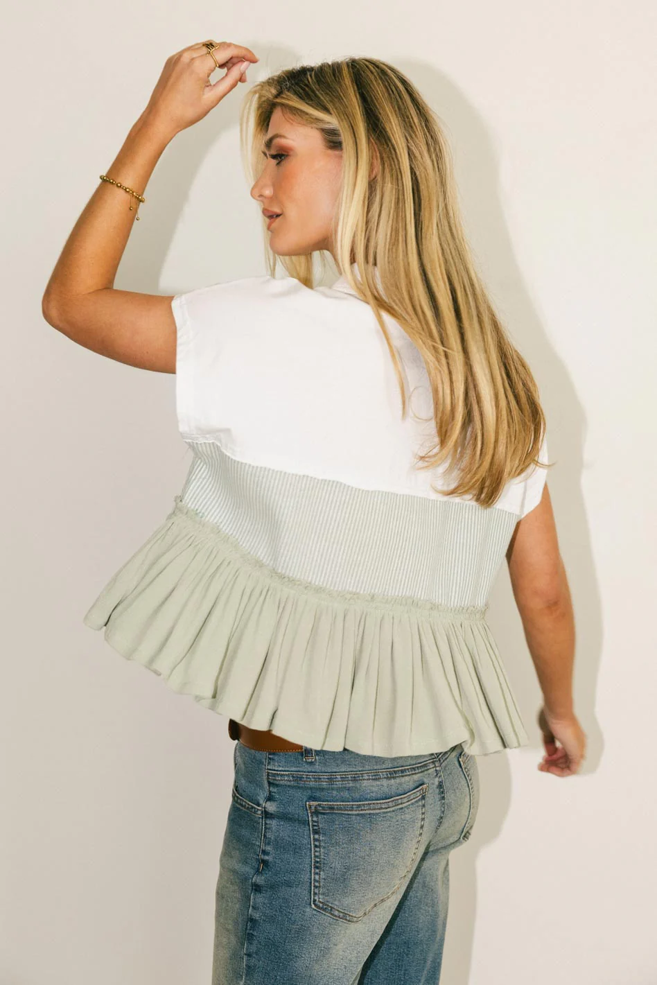 Molly Contrast Top - FINAL SALE - Image 4