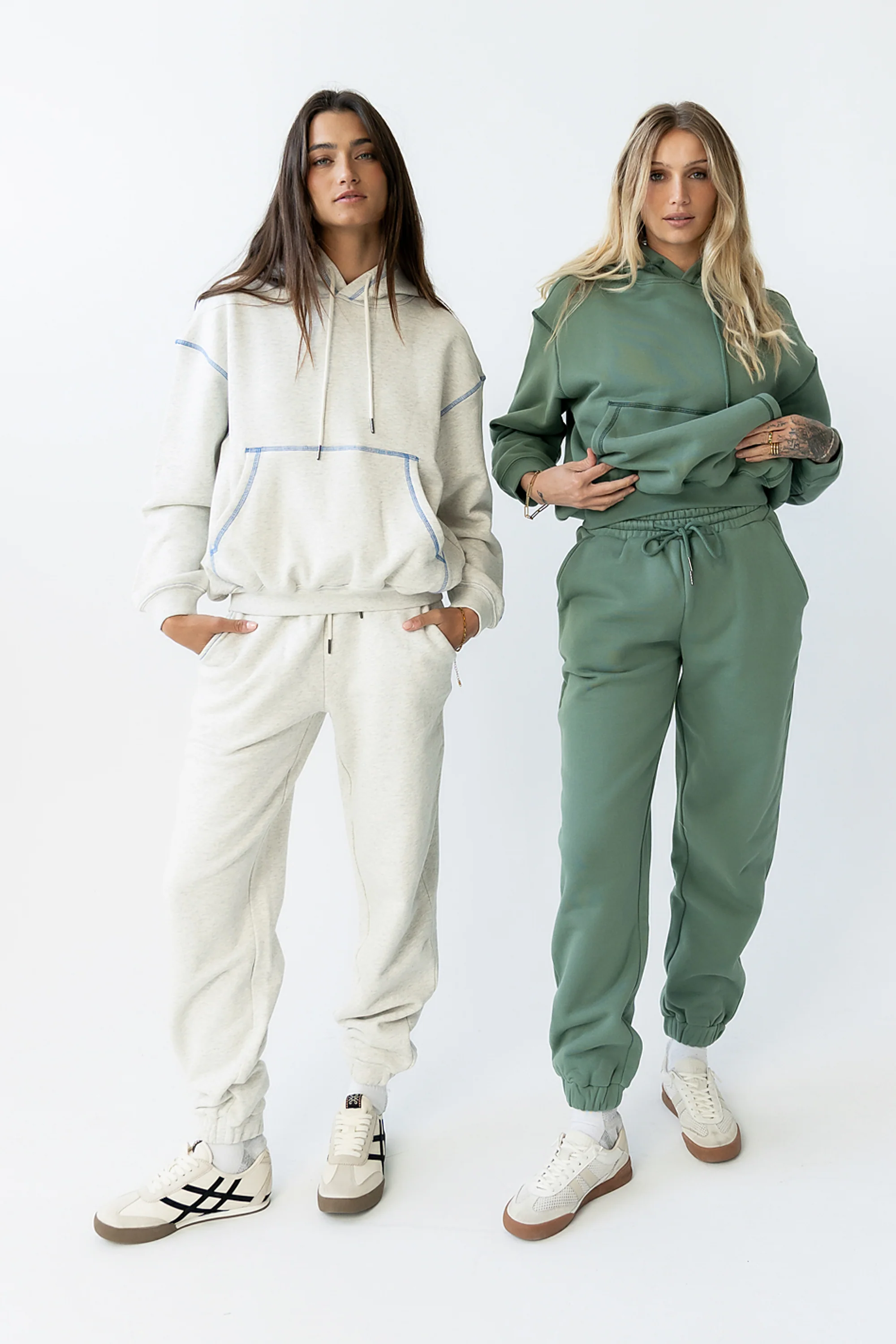Mozie Contrast Joggers in Grey - FINAL SALE - Image 2