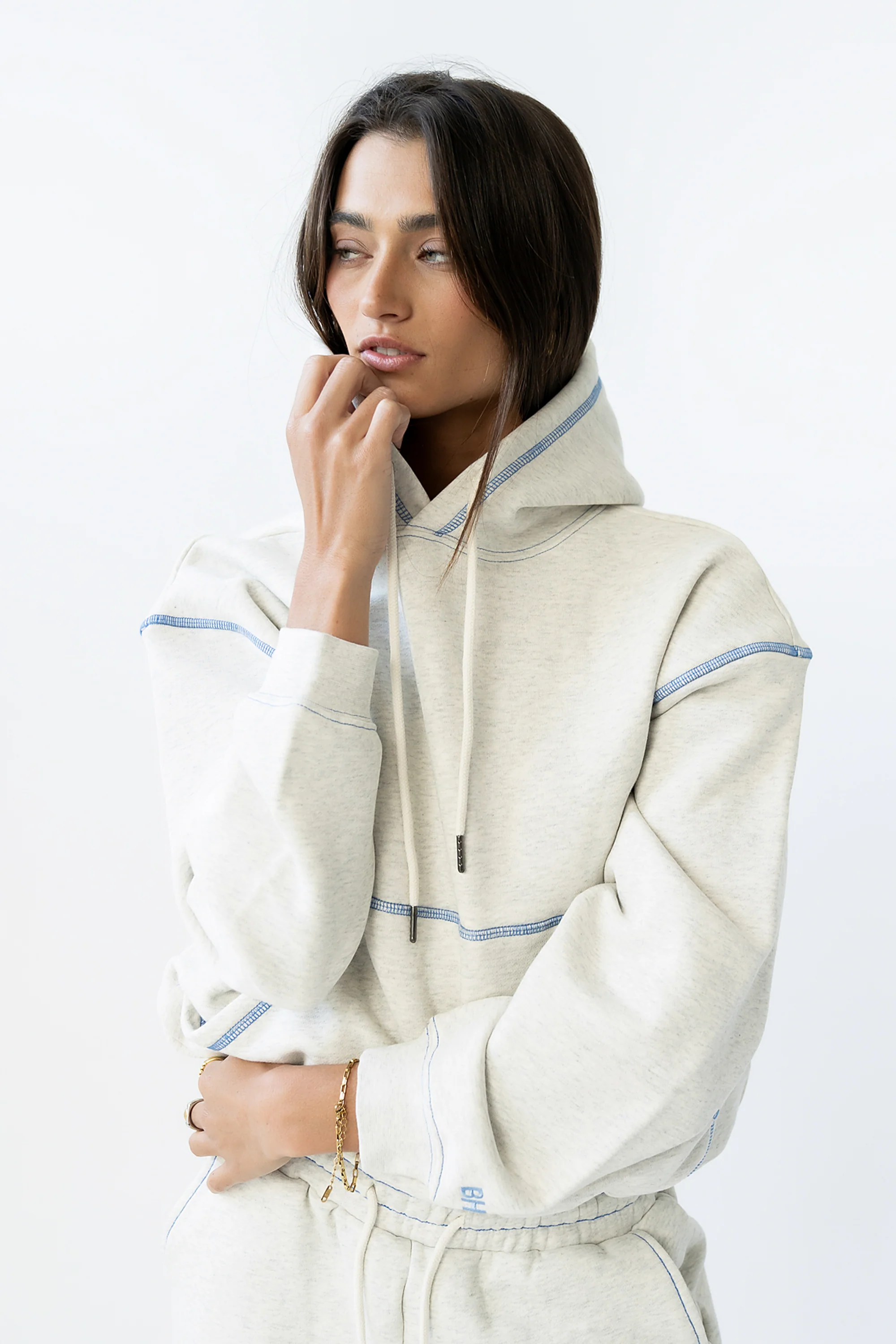 Mozie Contrast Sweatshirt in Grey - FINAL SALE - Image 5