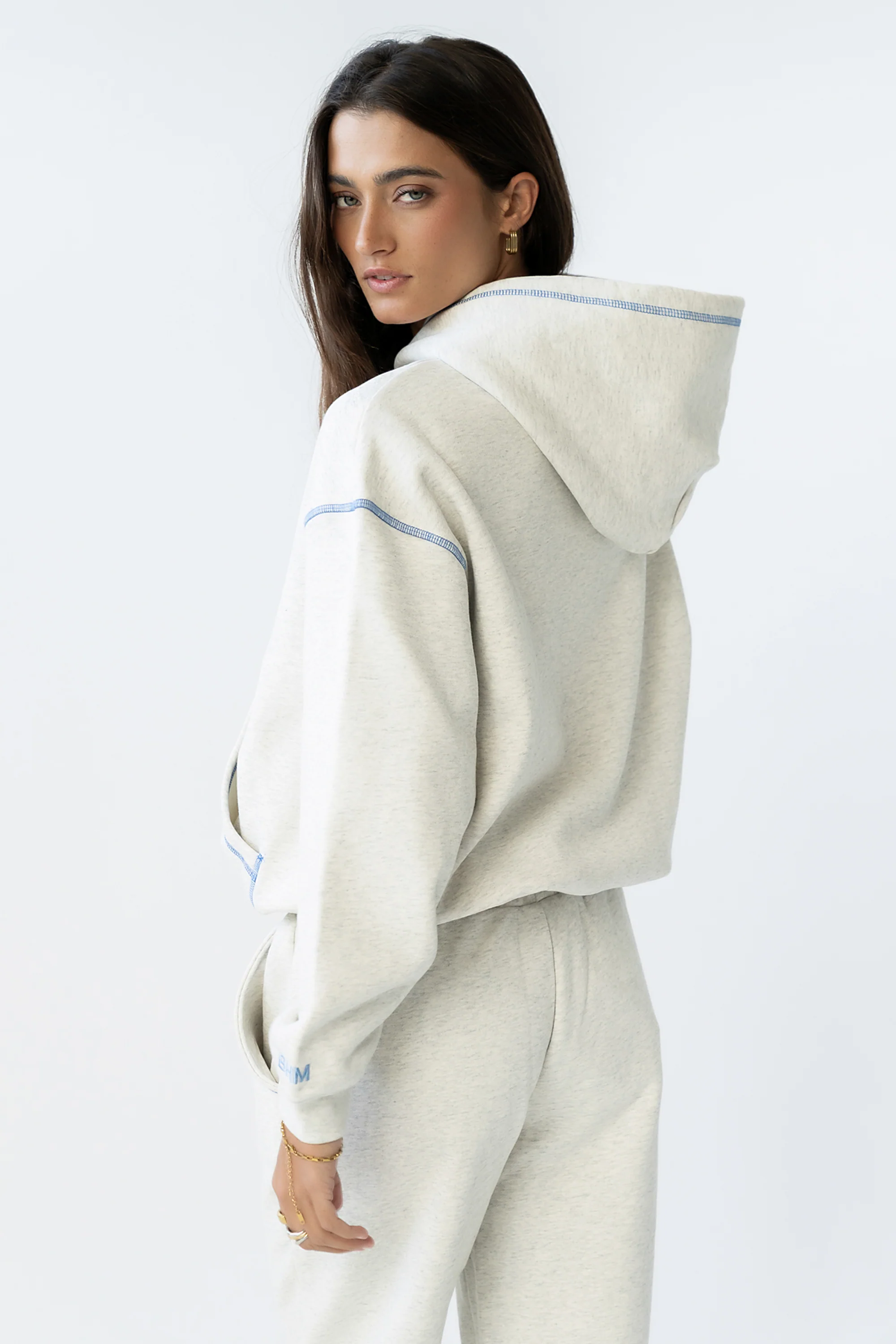 Mozie Contrast Sweatshirt in Grey - FINAL SALE - Image 7