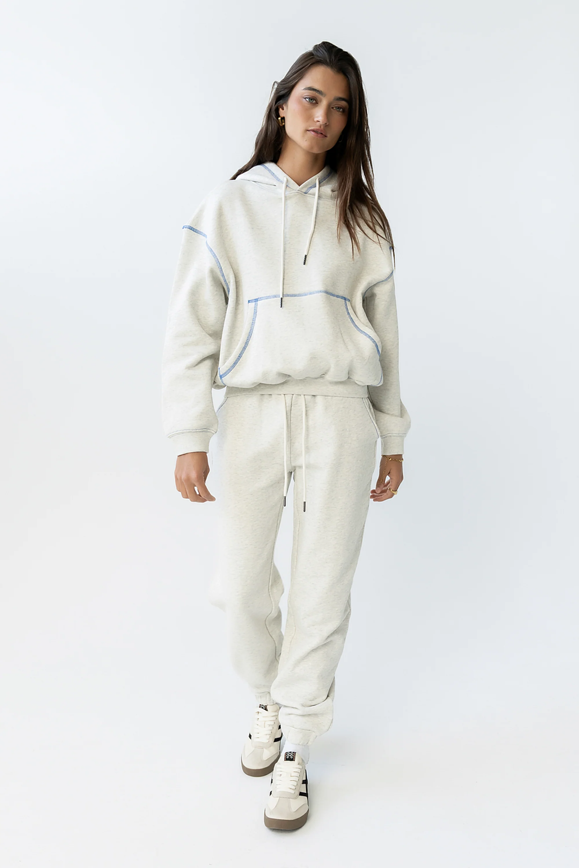 Mozie Contrast Sweatshirt in Grey - FINAL SALE - Image 8