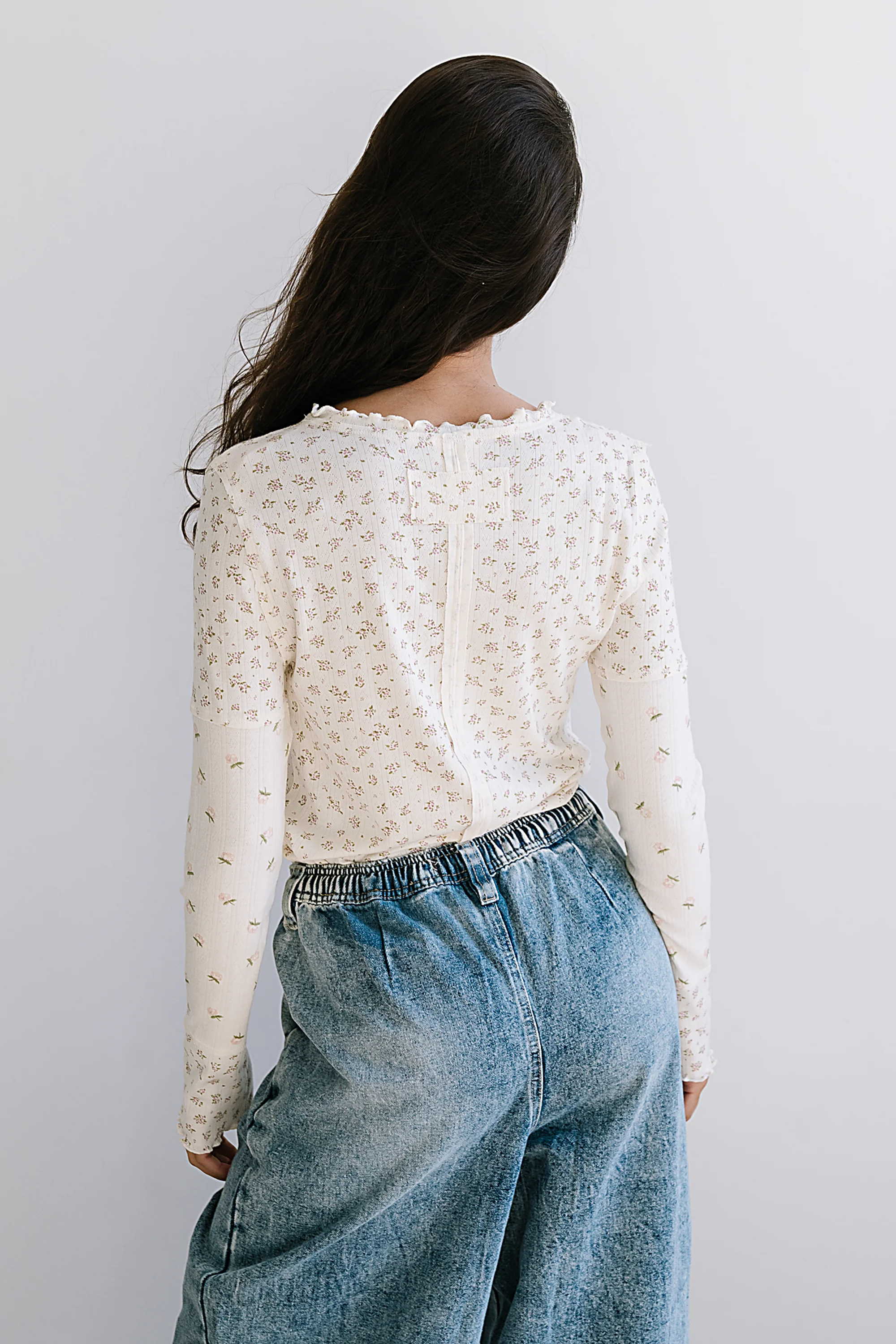 Mylo Floral Top in Blush - FINAL SALE - Image 2