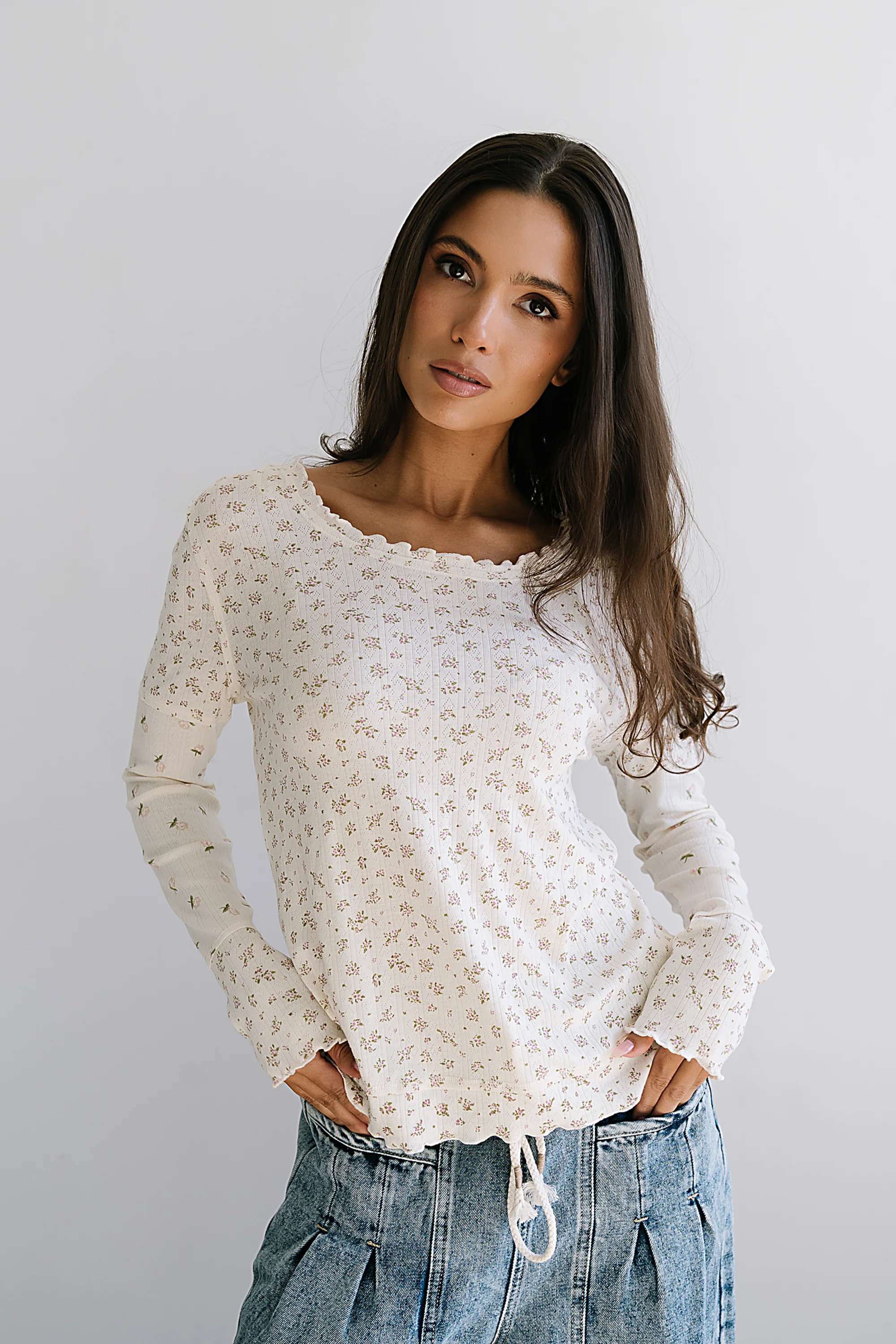 Mylo Floral Top in Blush - FINAL SALE - Image 5