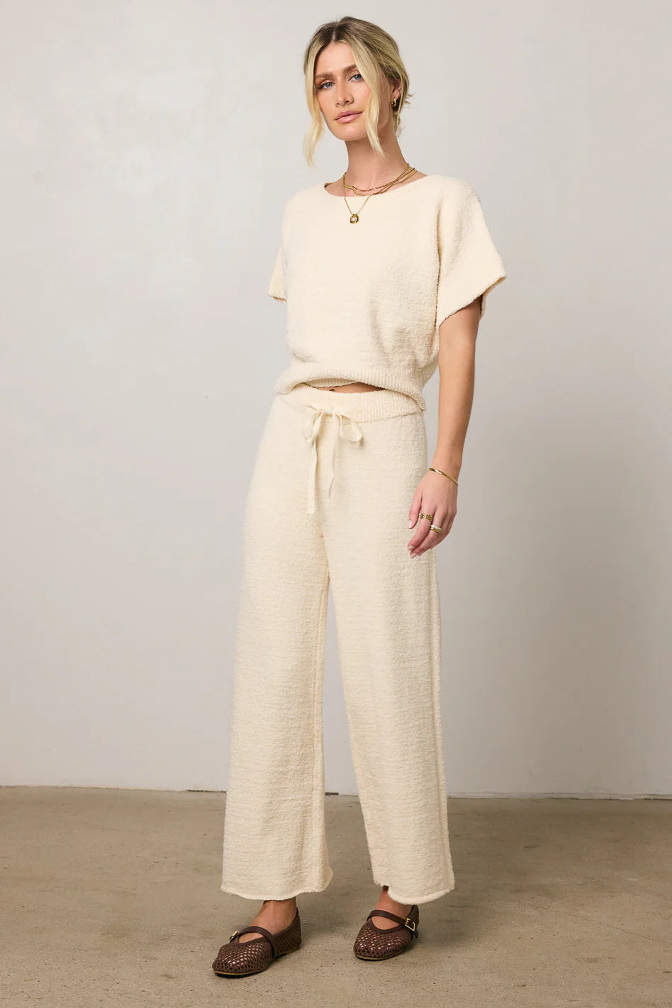 Myra Knit Wide Leg Pants - FINAL SALE - Image 2