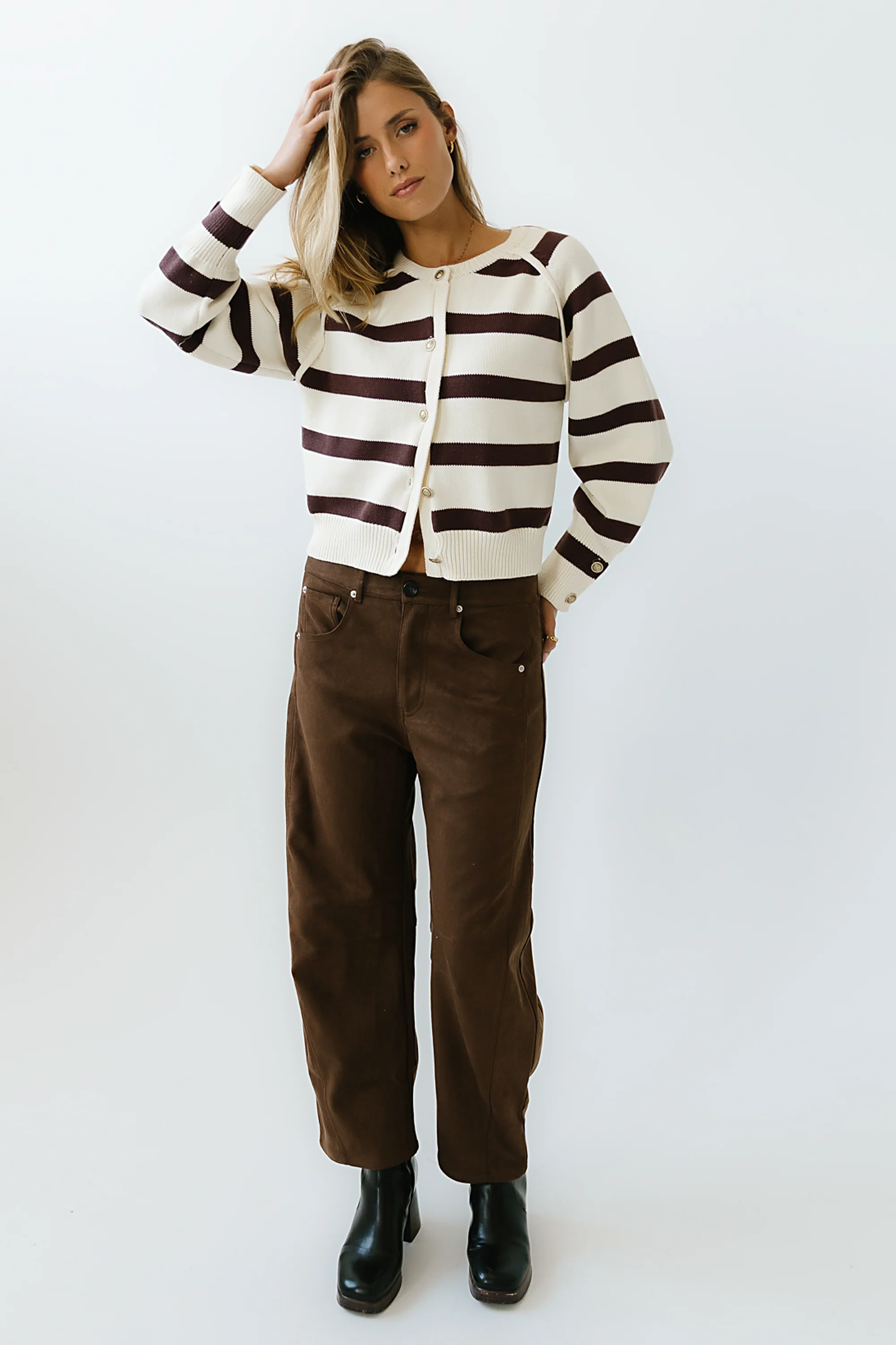 Nancie Striped Cardigan - FINAL SALE - Image 6