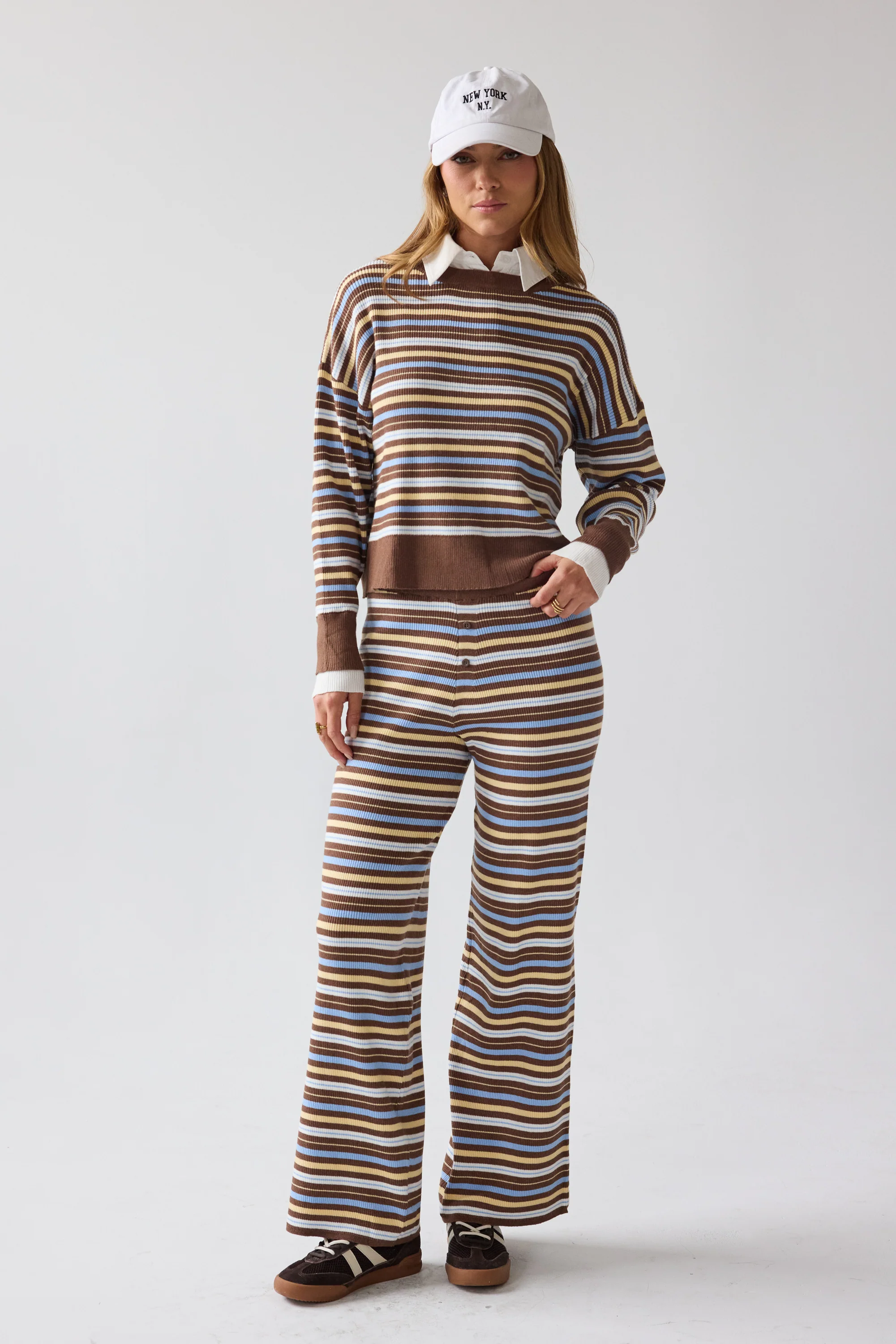 Nancy Striped Flare Pants - FINAL SALE - Image 2
