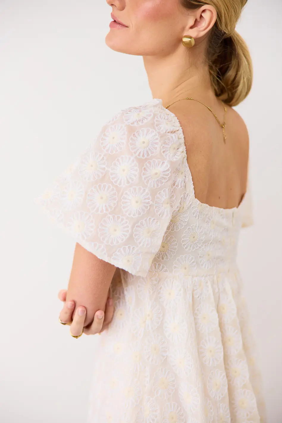 Natalia Floral Embroidered Dress - FINAL SALE - Image 3