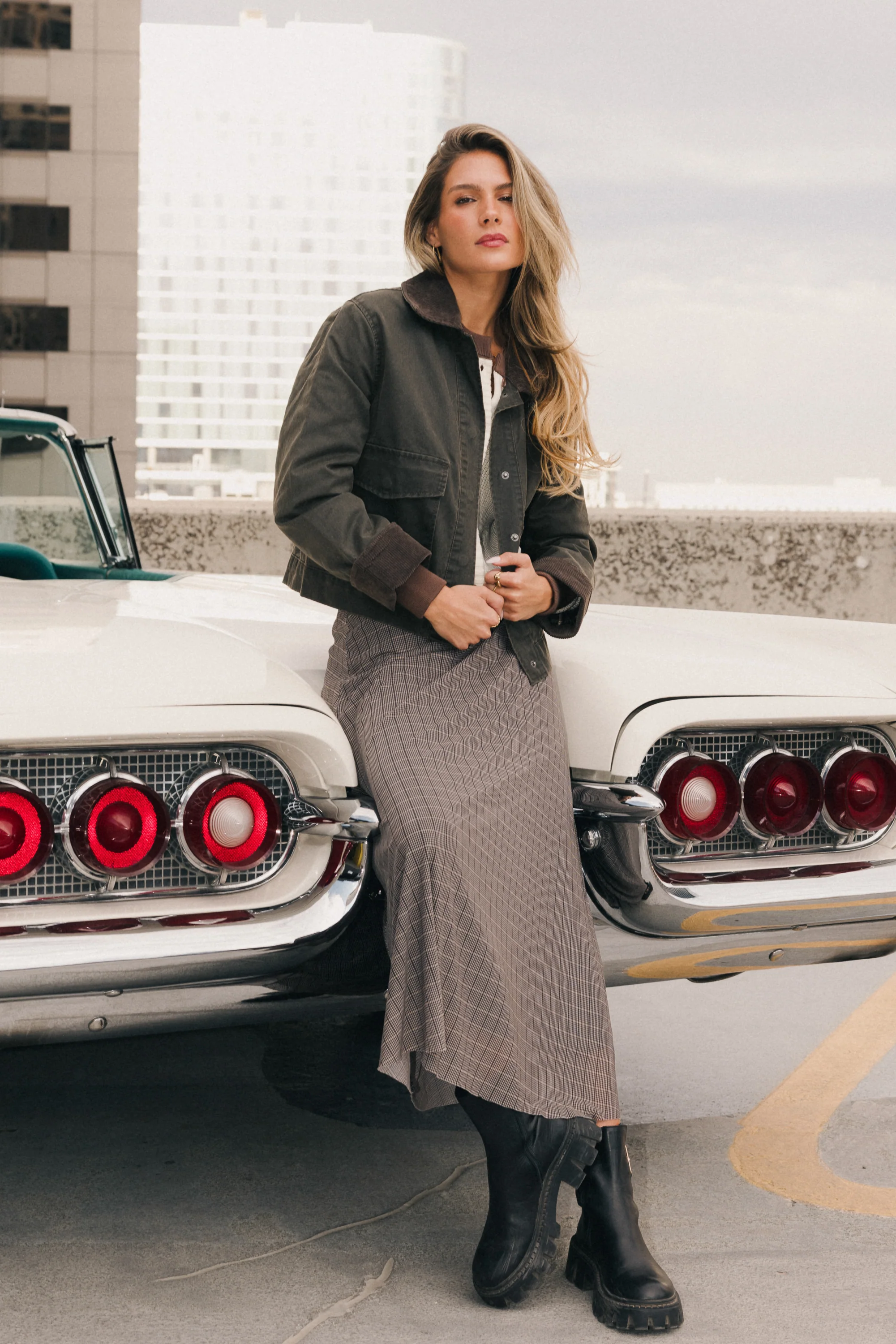 Nellie Plaid Maxi Skirt - Image 3