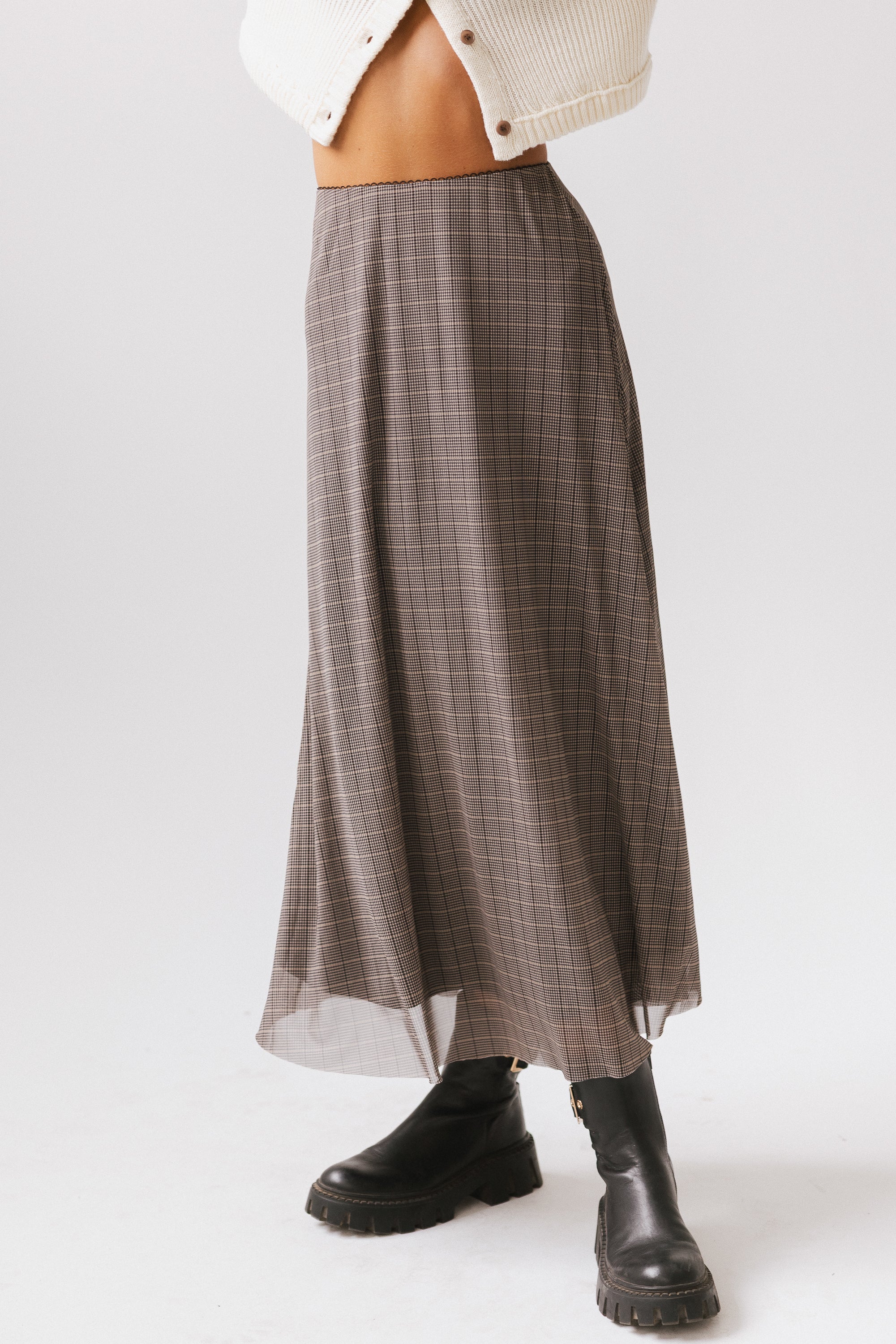 Nellie Plaid Maxi Skirt - Image 4
