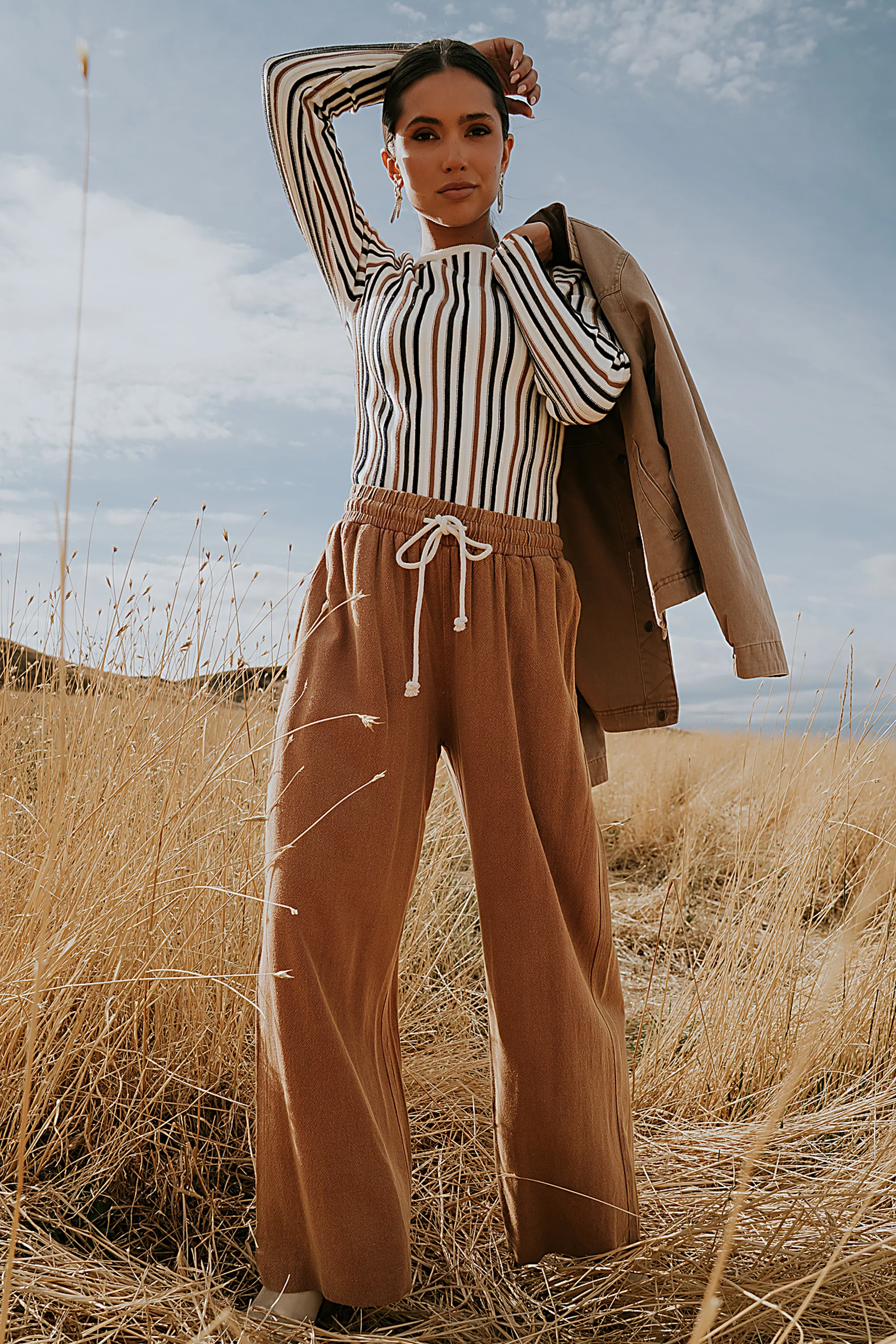 Nico Wide Leg Pants in Rust - FINAL SALE - Image 2