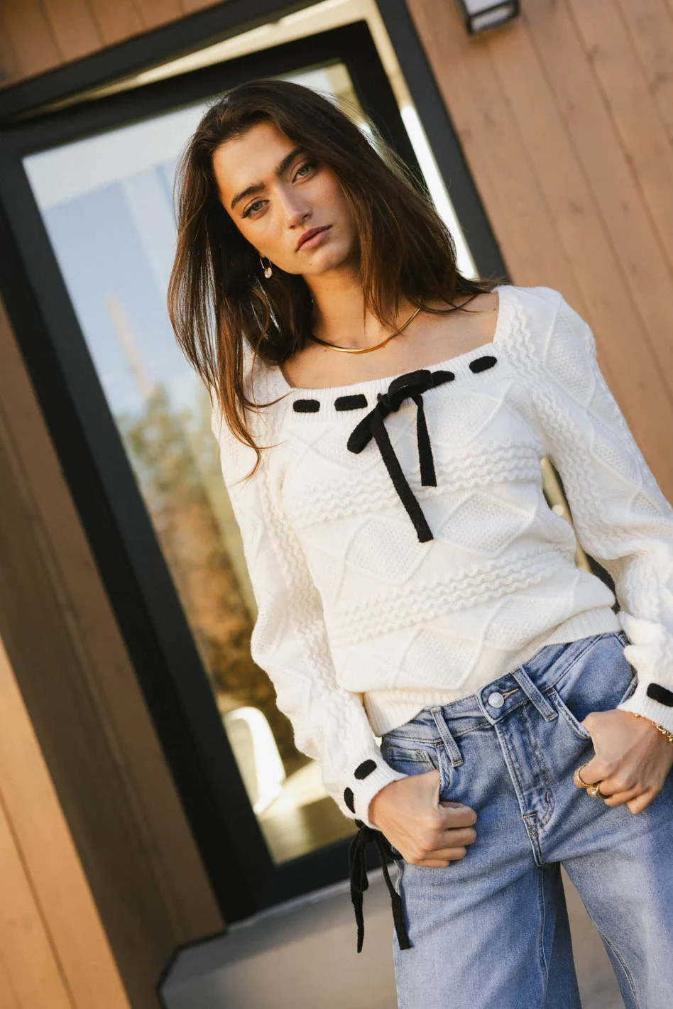 Nicoline Cable Knit Sweater - FINAL SALE - Image 4