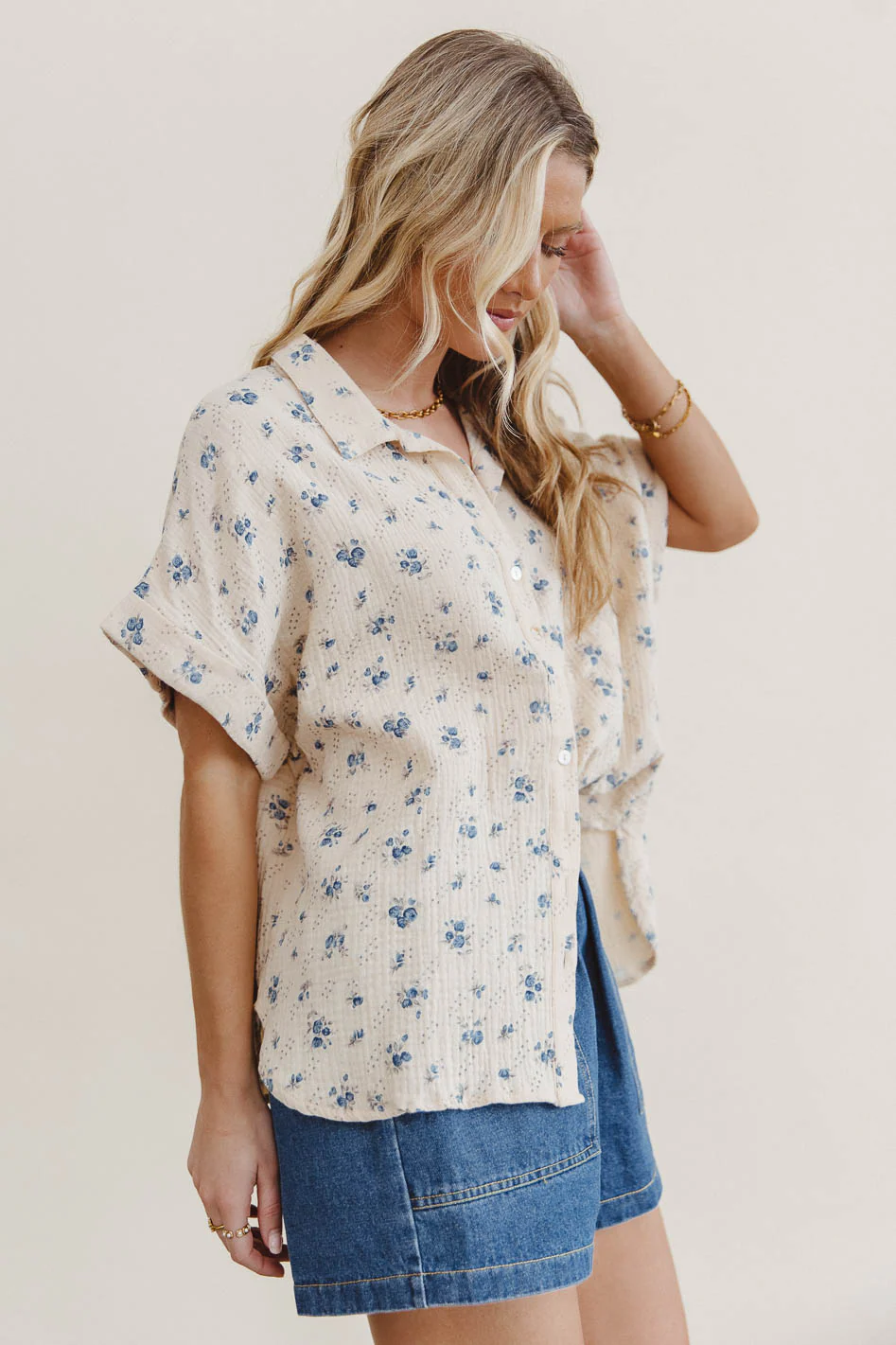 Nicoline Floral Button Up - FINAL SALE - Image 4