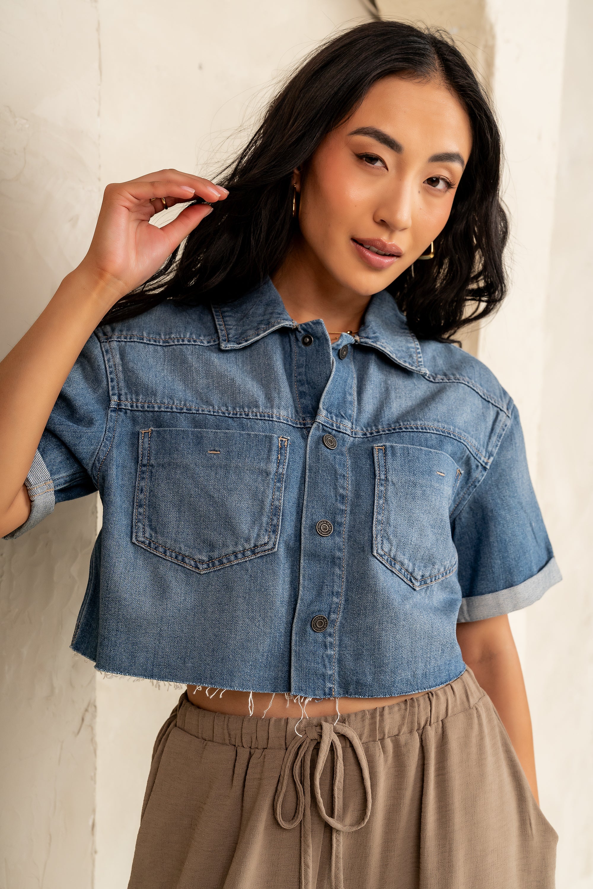 Nina Denim Button Up - FINAL SALE - Image 2