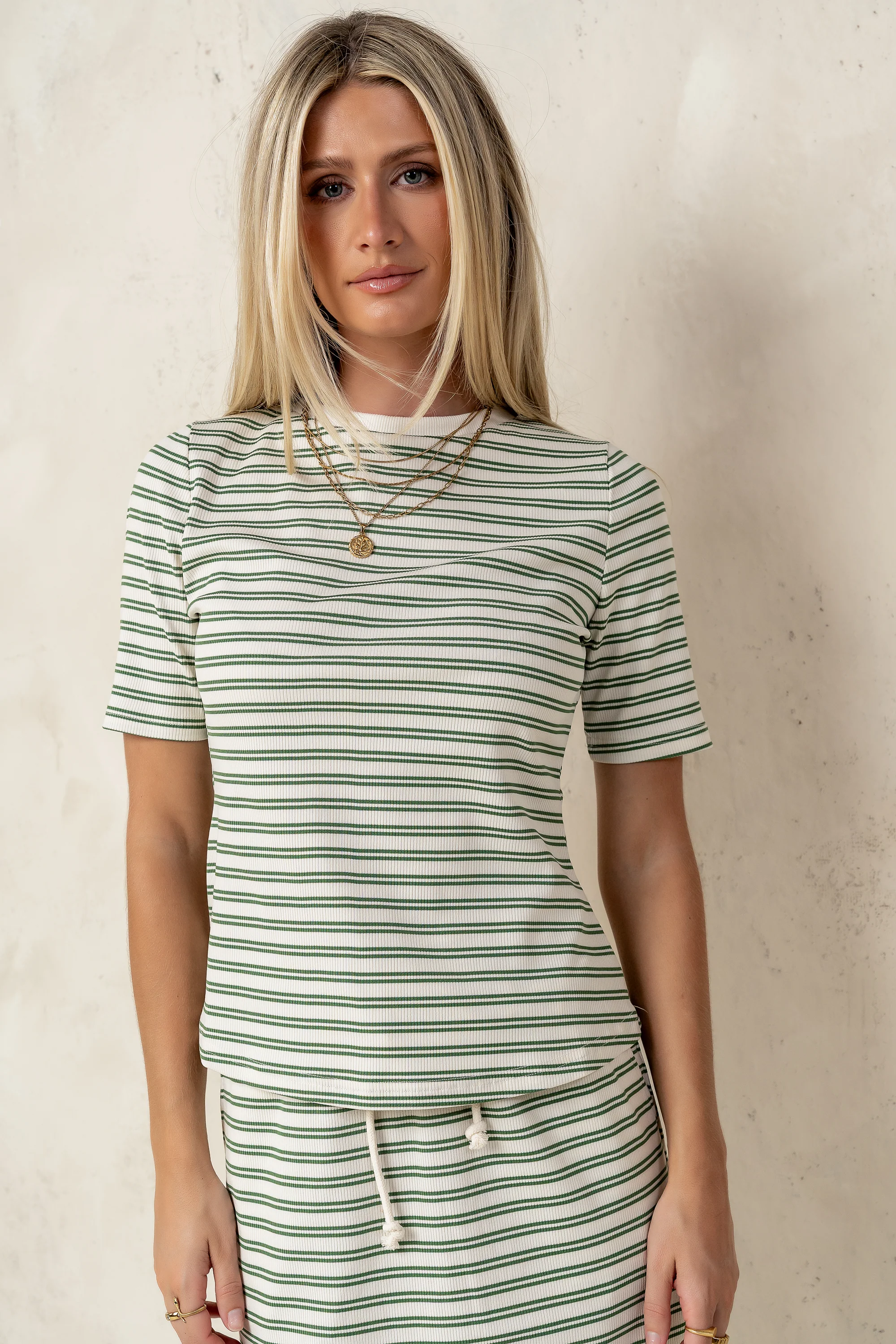 Niya Striped top in Green - FINAL SALE - Image 7