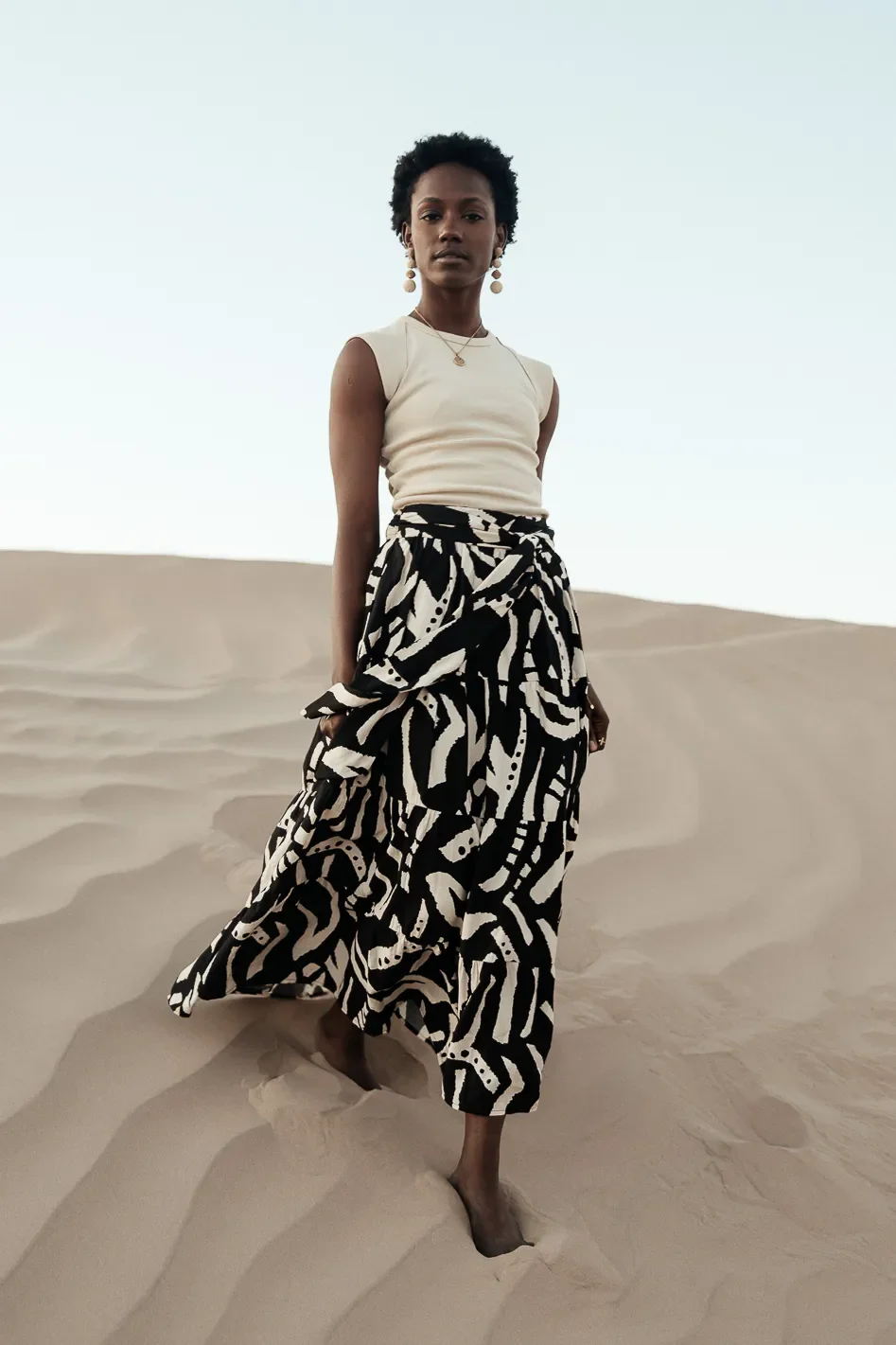 Noco Abstract Print Skirt - FINAL SALE - Image 5