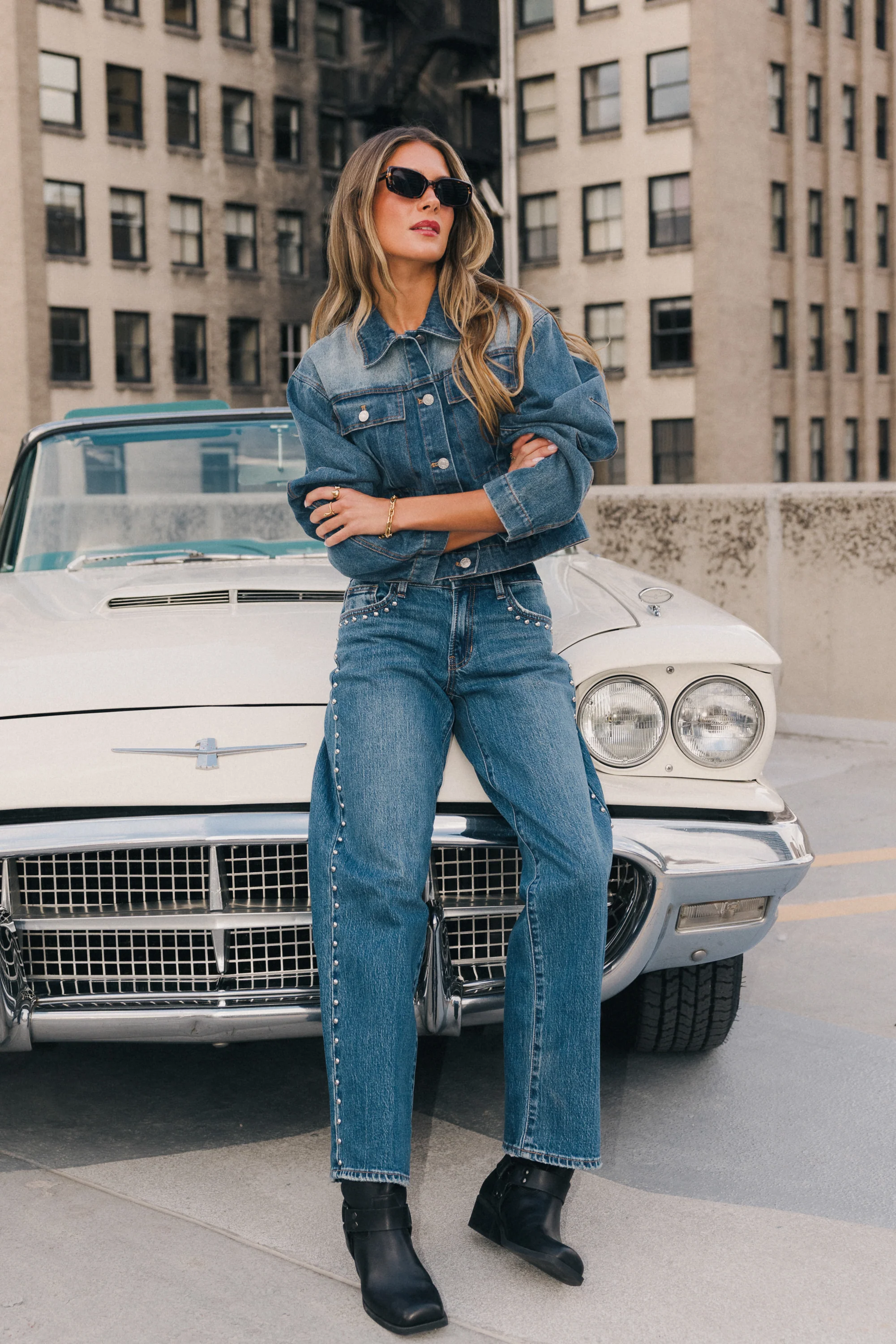 Noel Studded Baggy Jeans - Image 5