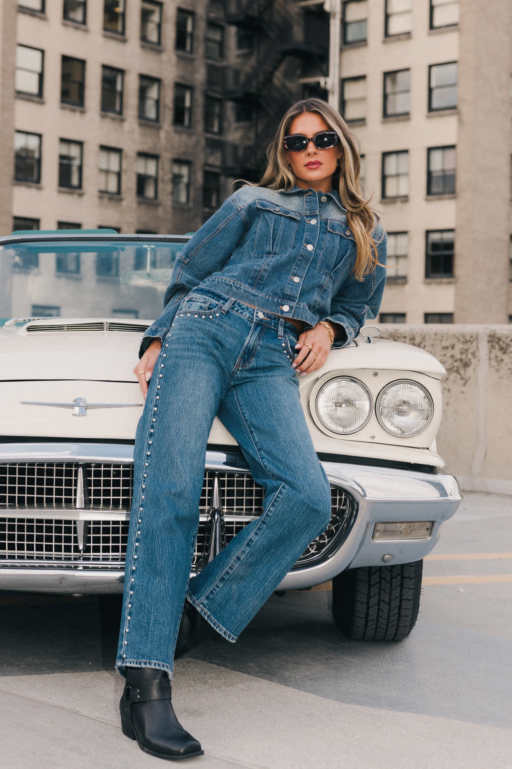 Noel Studded Baggy Jeans - Image 7