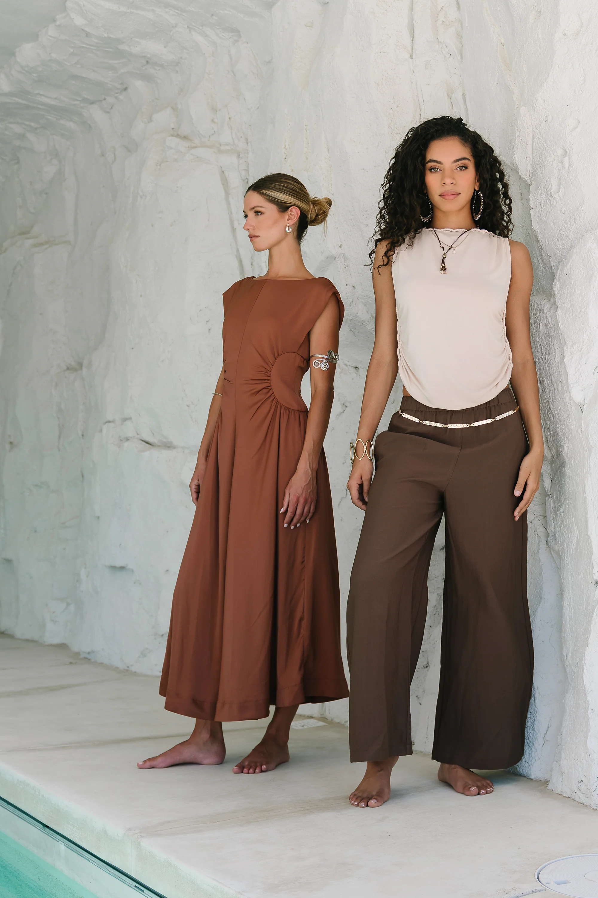 Nora Midi Dress in Terracotta - Image 7