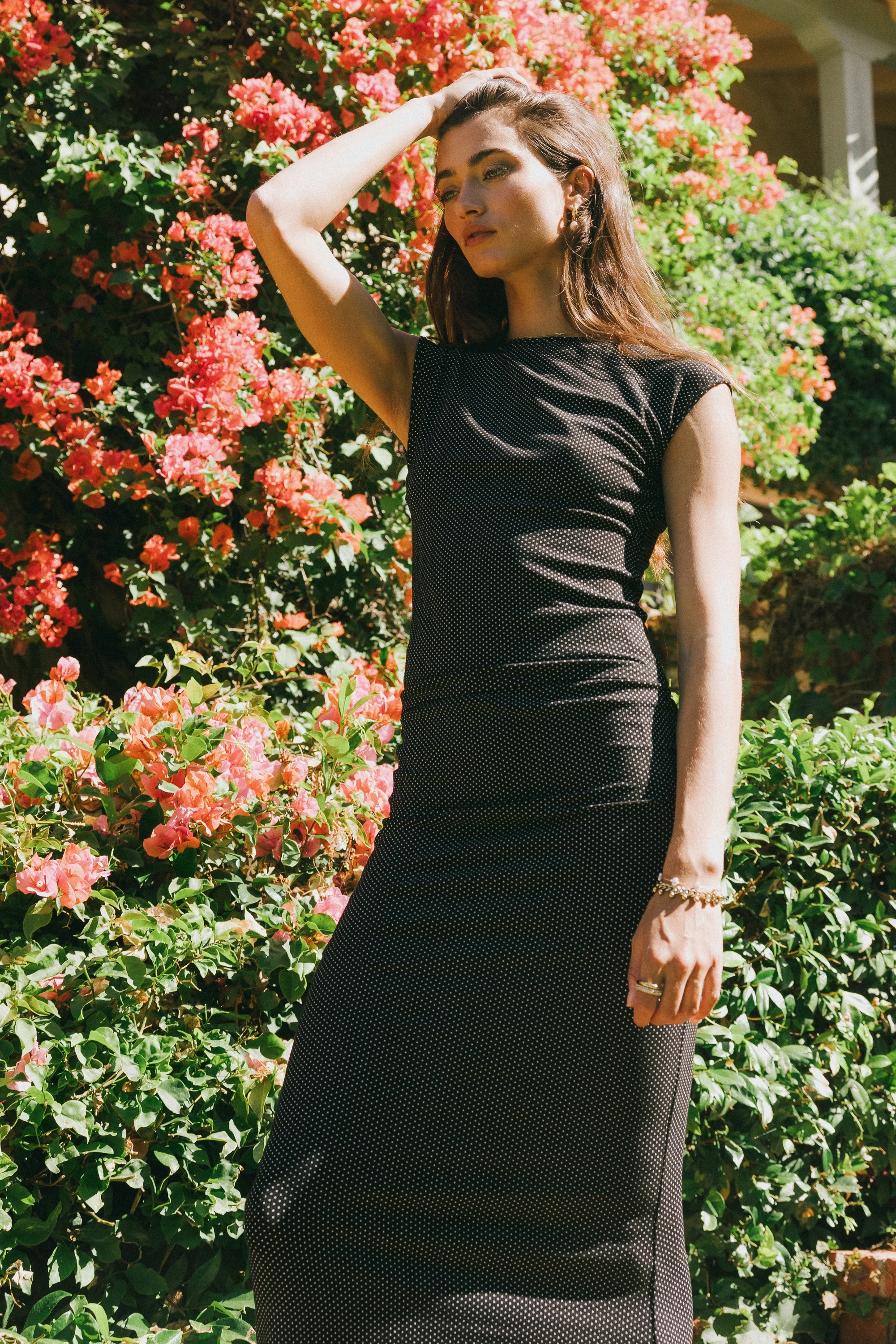 Norah Polka Dot Top in Black - FINAL SALE - Image 5