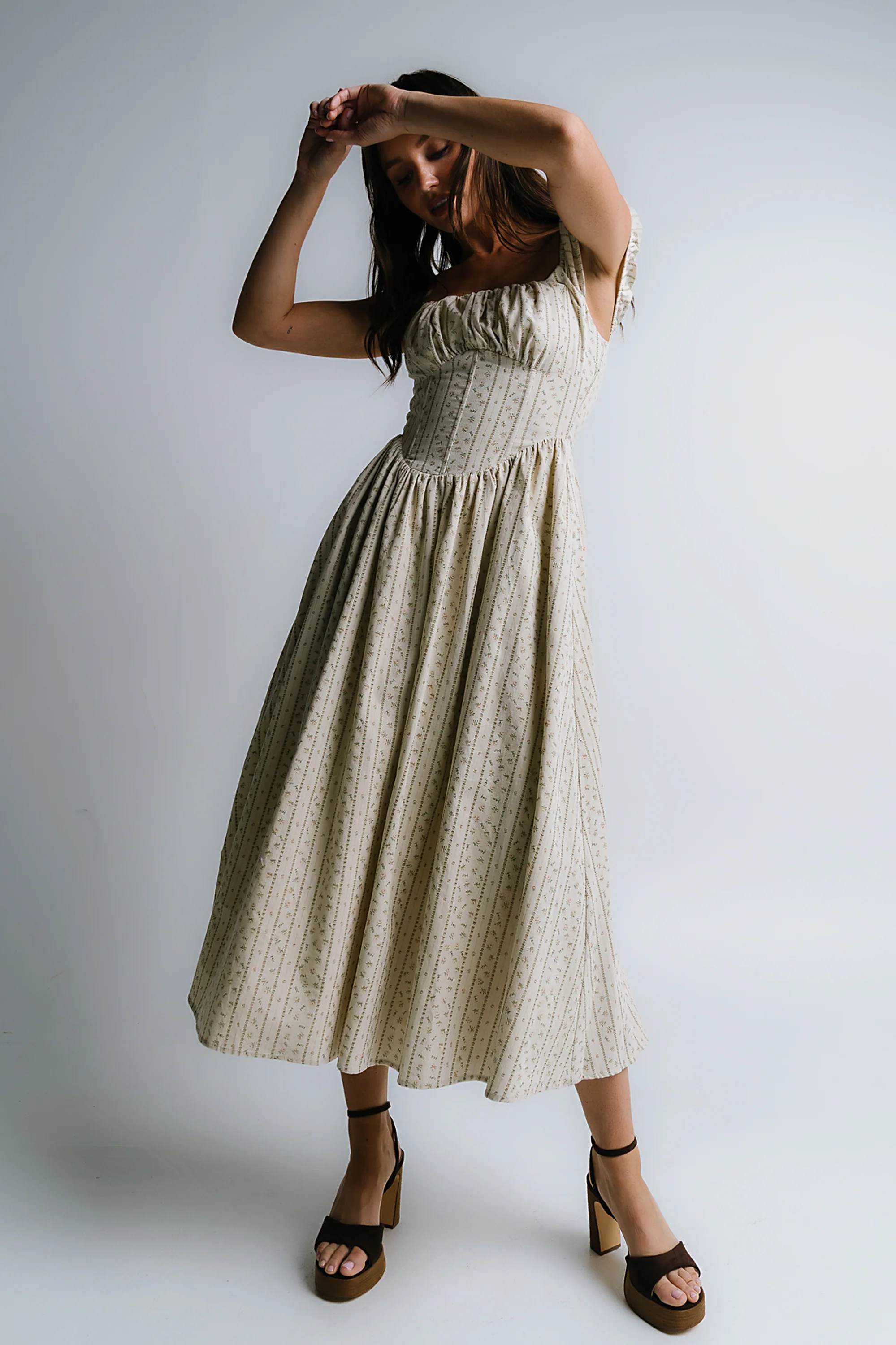 Oaklynn Corset Midi Dress - FINAL SALE - Image 4