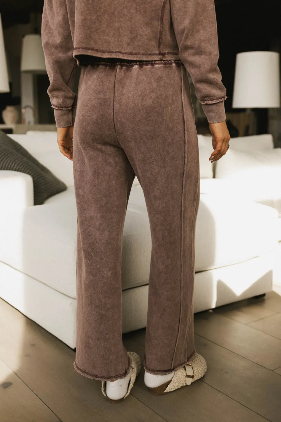 Odie Sweatpants in Burgundy - FINAL SALE - Image 4
