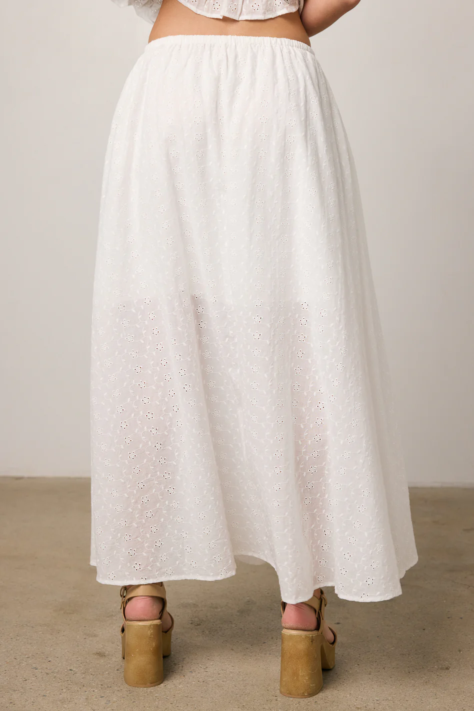 Olivia Embroidered Maxi Skirt - FINAL SALE - Image 4