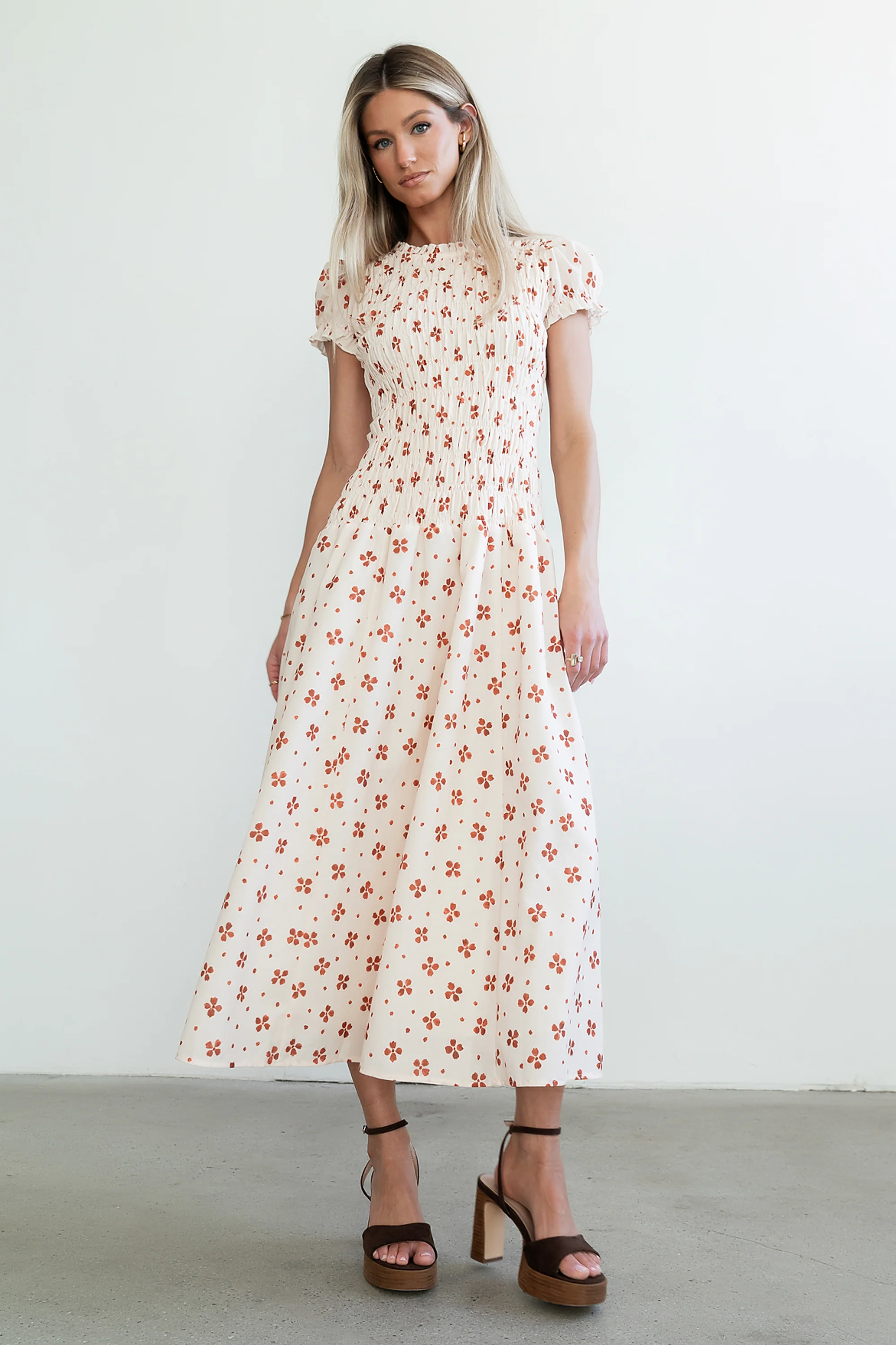 Opal Maxi Dress in Beige - Image 3