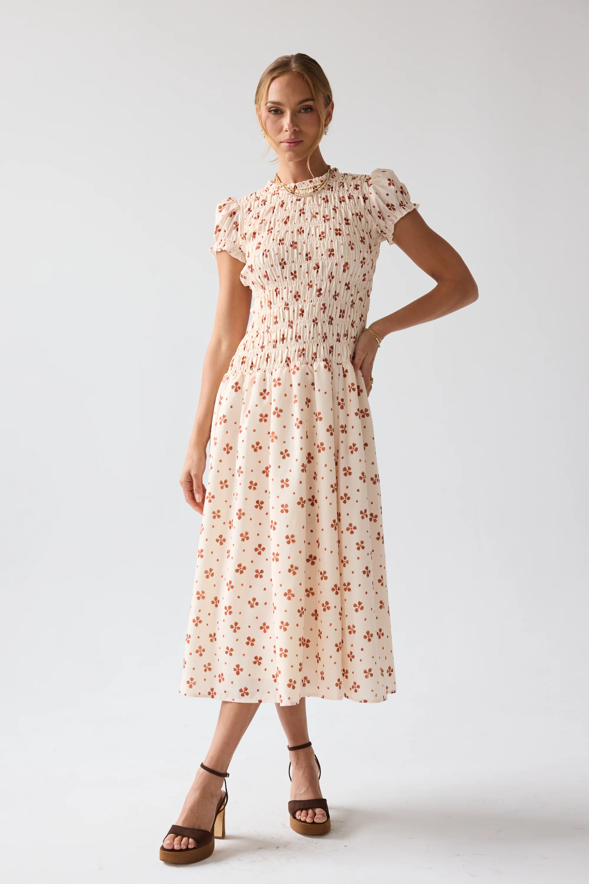 Opal Maxi Dress in Beige - Image 7
