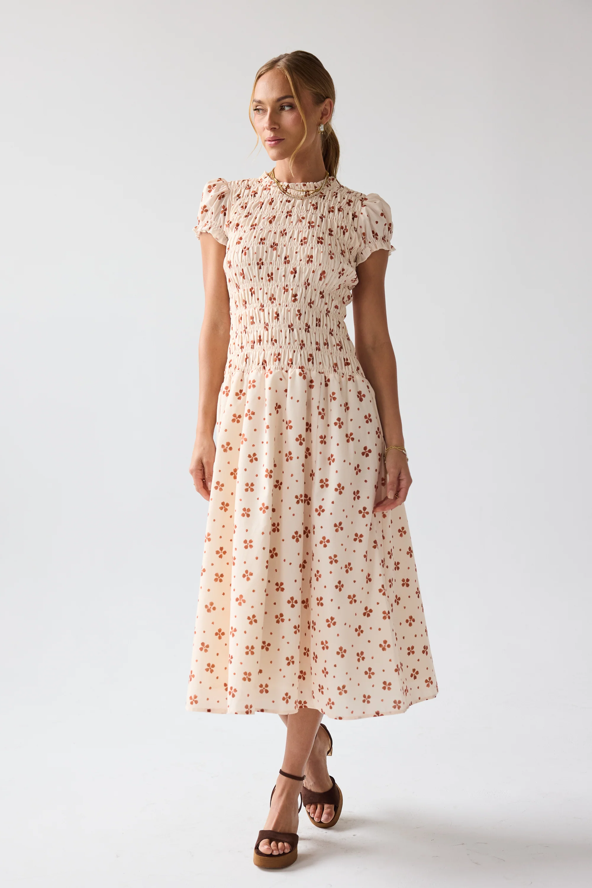 Opal Maxi Dress in Beige - Image 9
