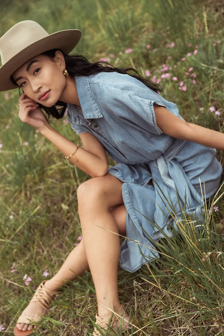 Opal Pleated Midi Dress - Image 3