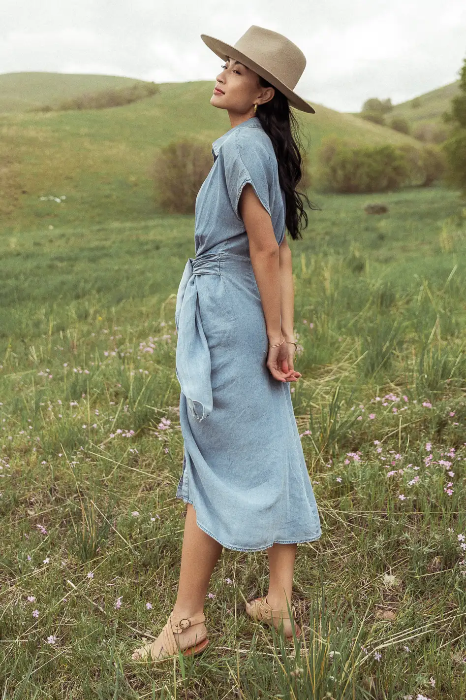 Opal Pleated Midi Dress - Image 5