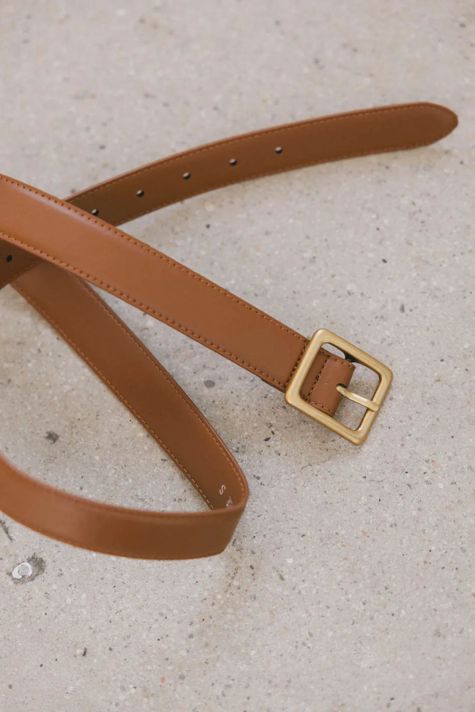 Oshen Leather Belt in Tan - Image 2