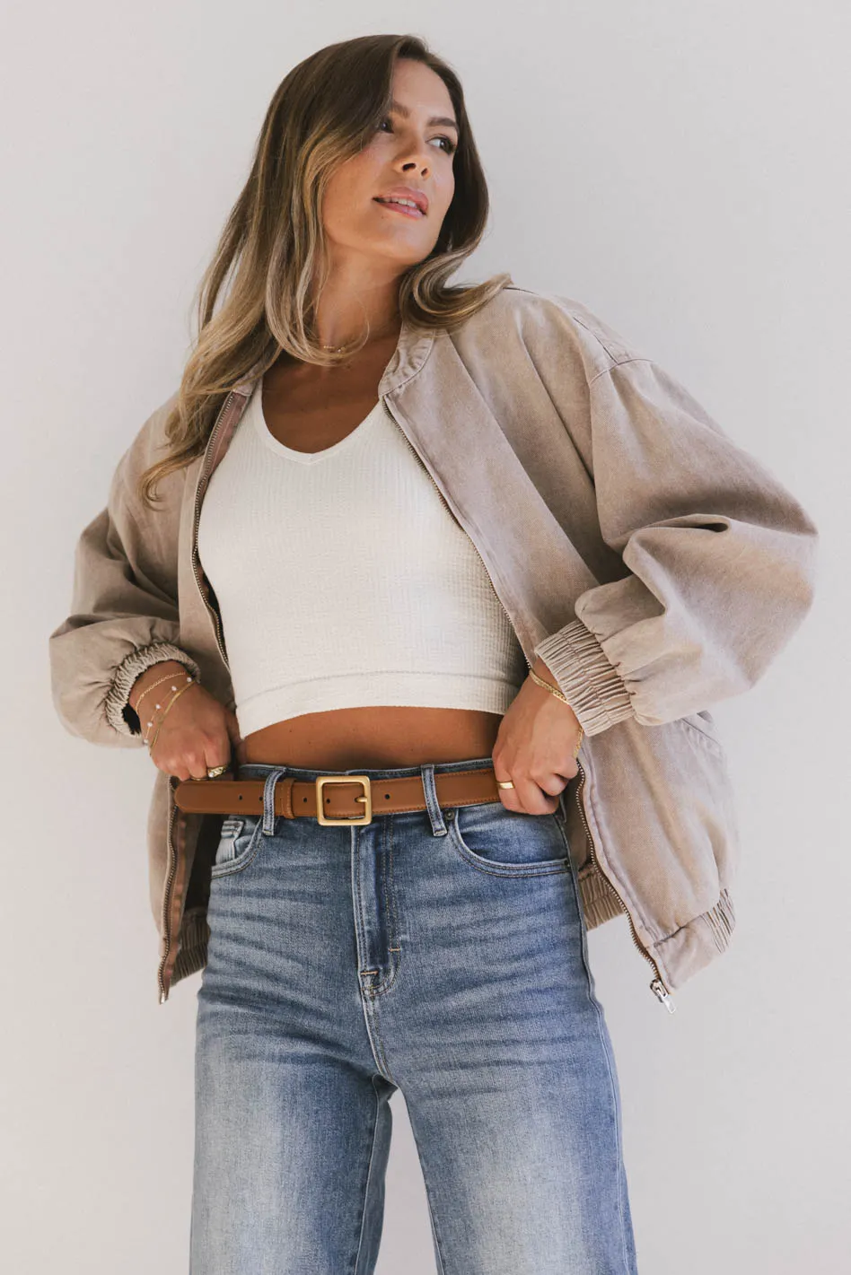 Oshen Leather Belt in Tan - Image 4