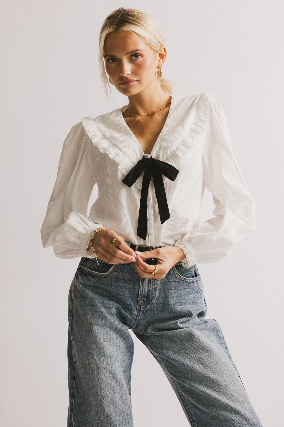 Otis Collared Blouse - FINAL SALE - Image 3