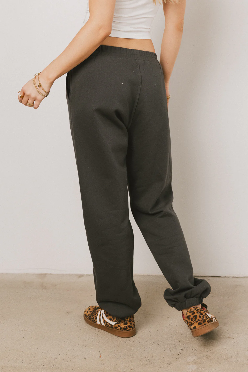 Out of Office Sweatpants in Charcoal - FINAL SALE - Image 3