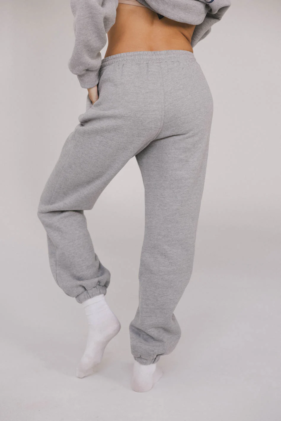 Out of Office Sweatpants in Heather Grey - FINAL SALE - Image 3