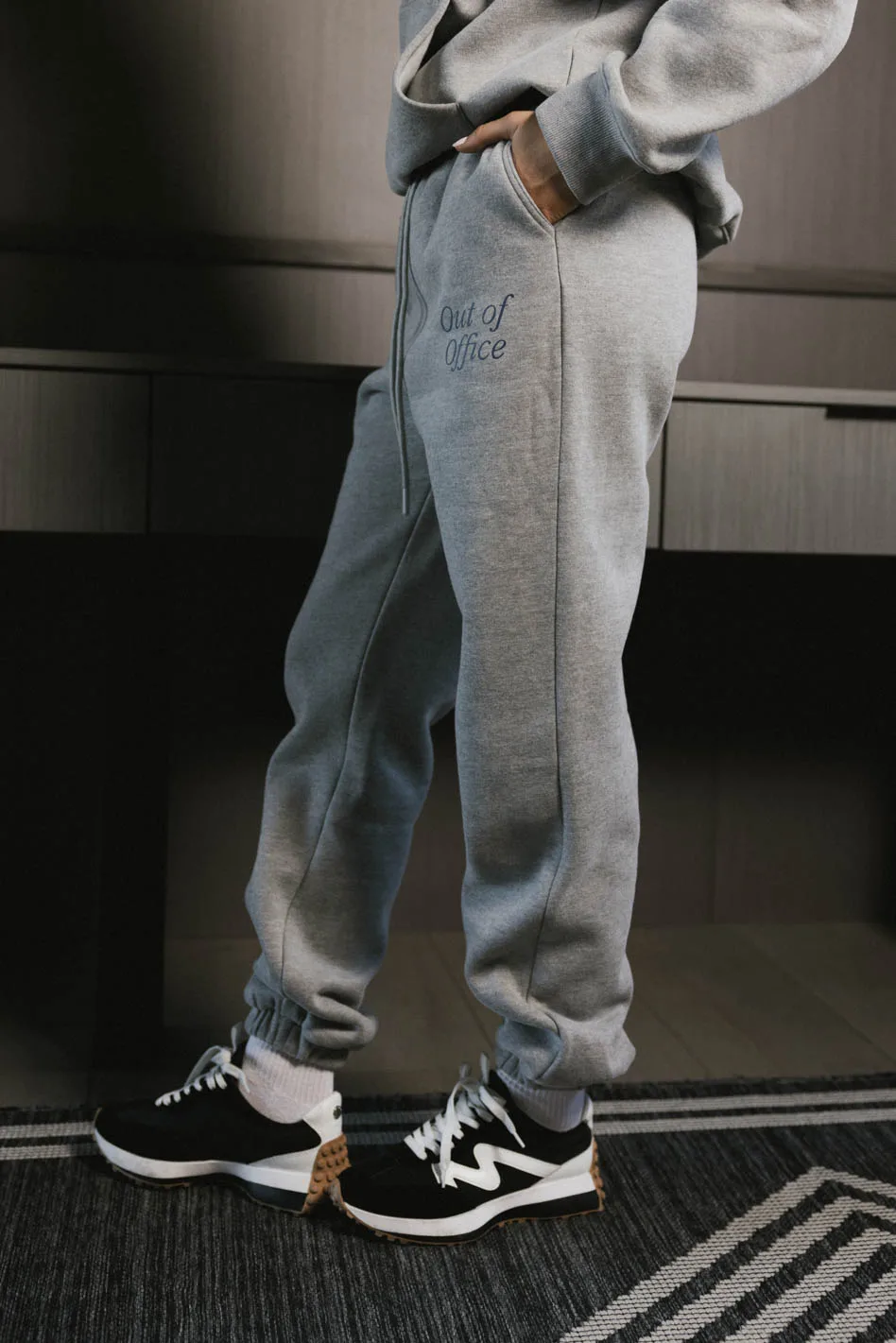 Out of Office Sweatpants in Heather Grey - FINAL SALE - Image 7