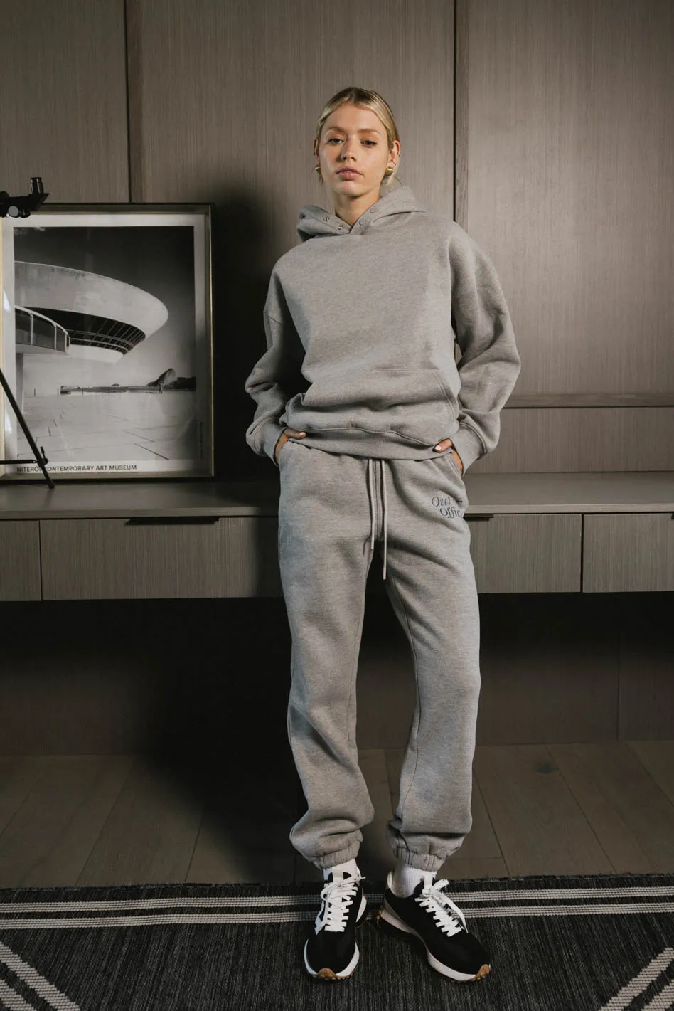 Out of Office Sweatpants in Heather Grey - FINAL SALE - Image 8