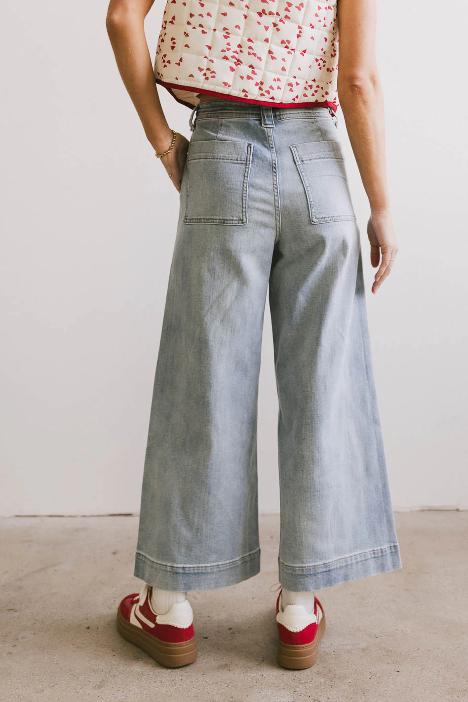 Pablo Wide Leg Denim Pants - FINAL SALE - Image 4