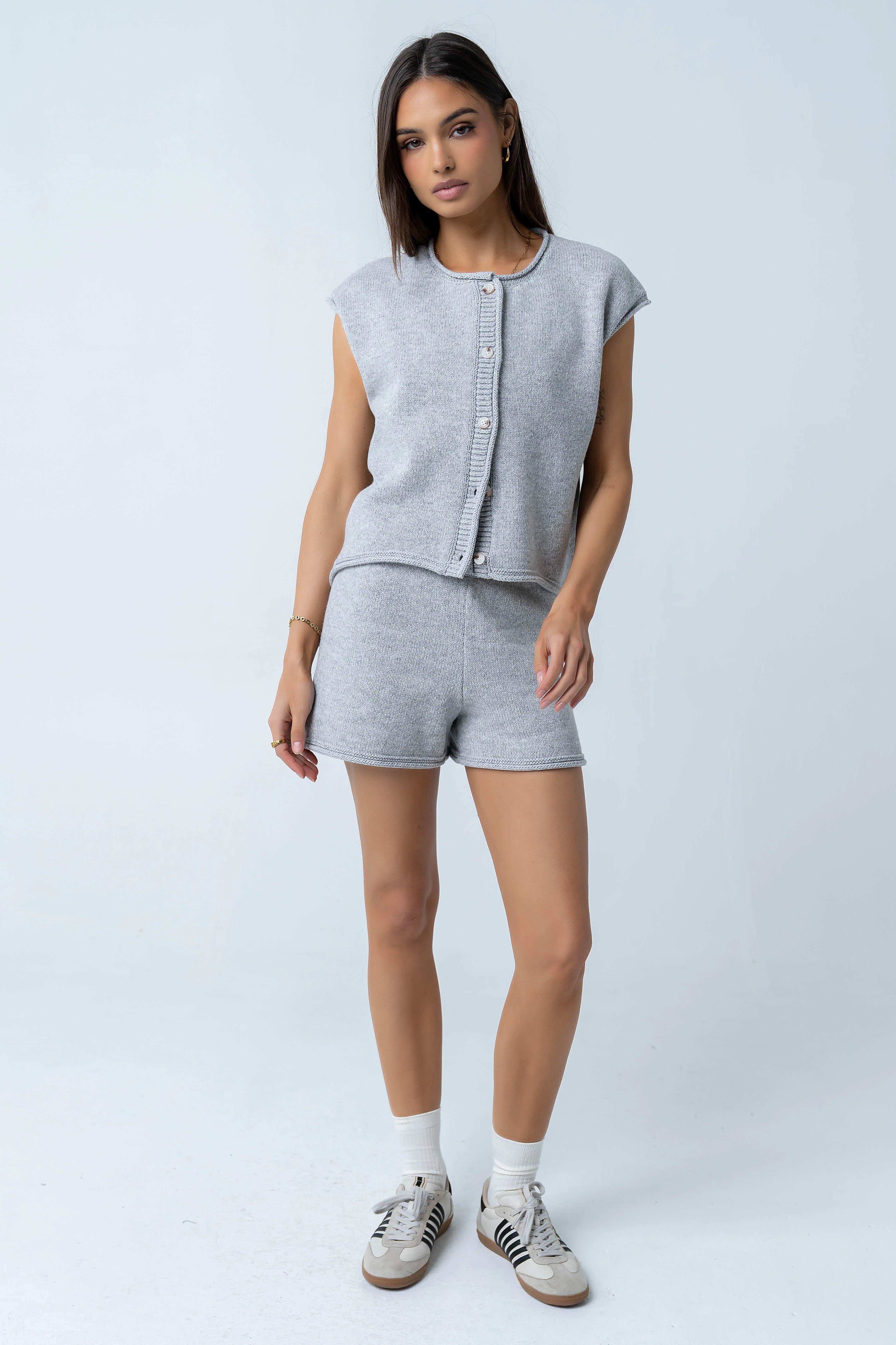 Paige Knit Sweater in Grey - Image 2