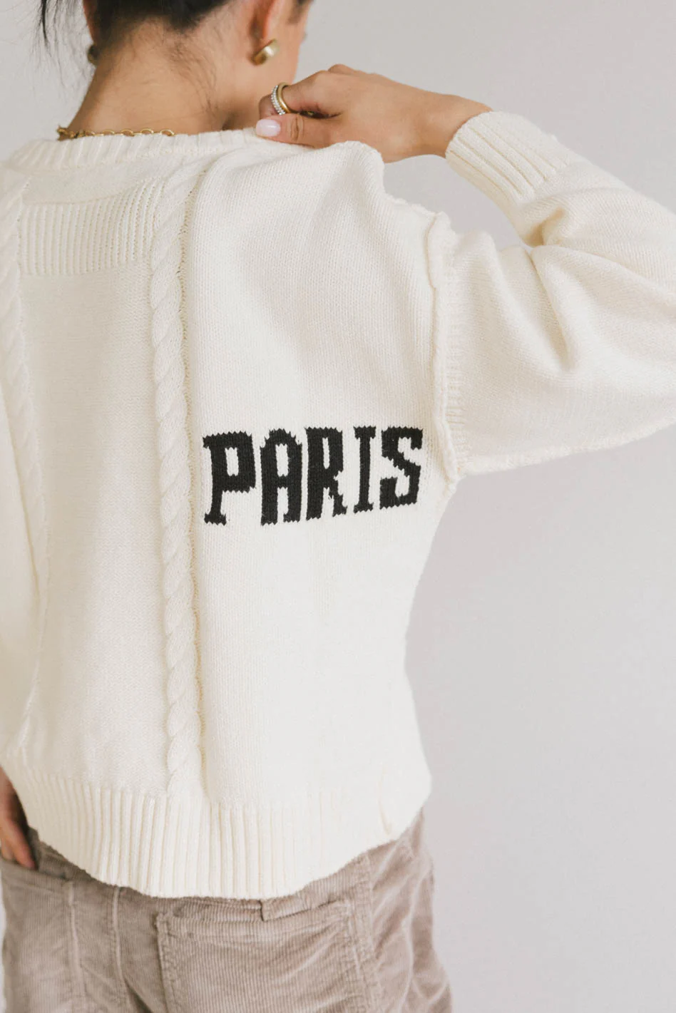 Paris Cable Knit Sweater - FINAL SALE - Image 2
