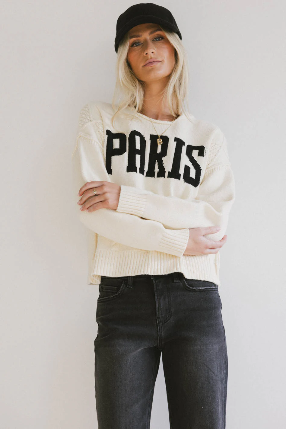 Paris Cable Knit Sweater - FINAL SALE - Image 3