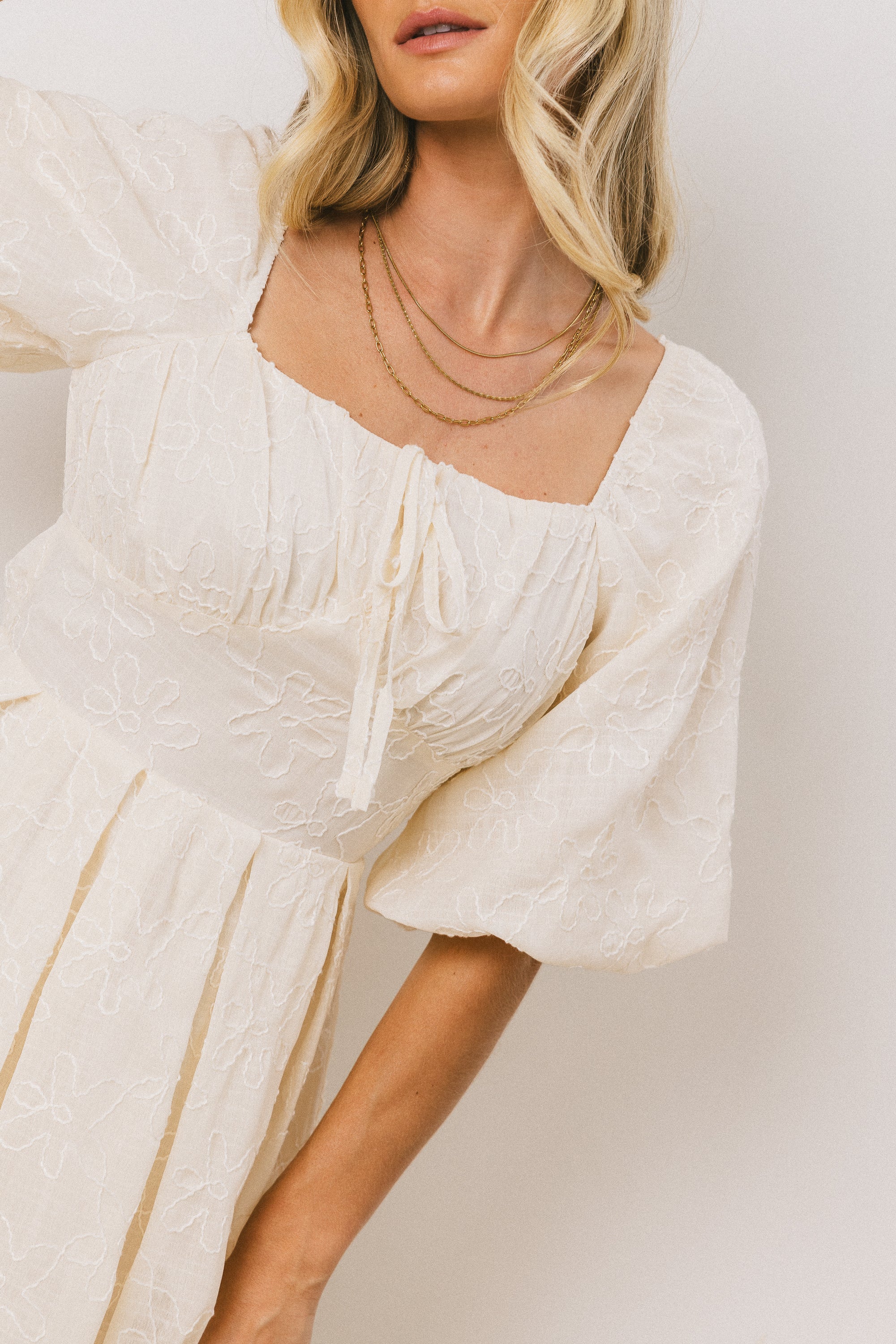 Parker Embroidered Mini Dress - FINAL SALE - Image 3