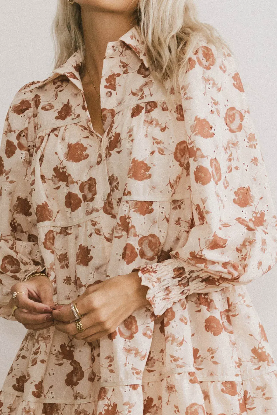 Parlor Floral Embroidered Mini Dress - FINAL SALE - Image 3