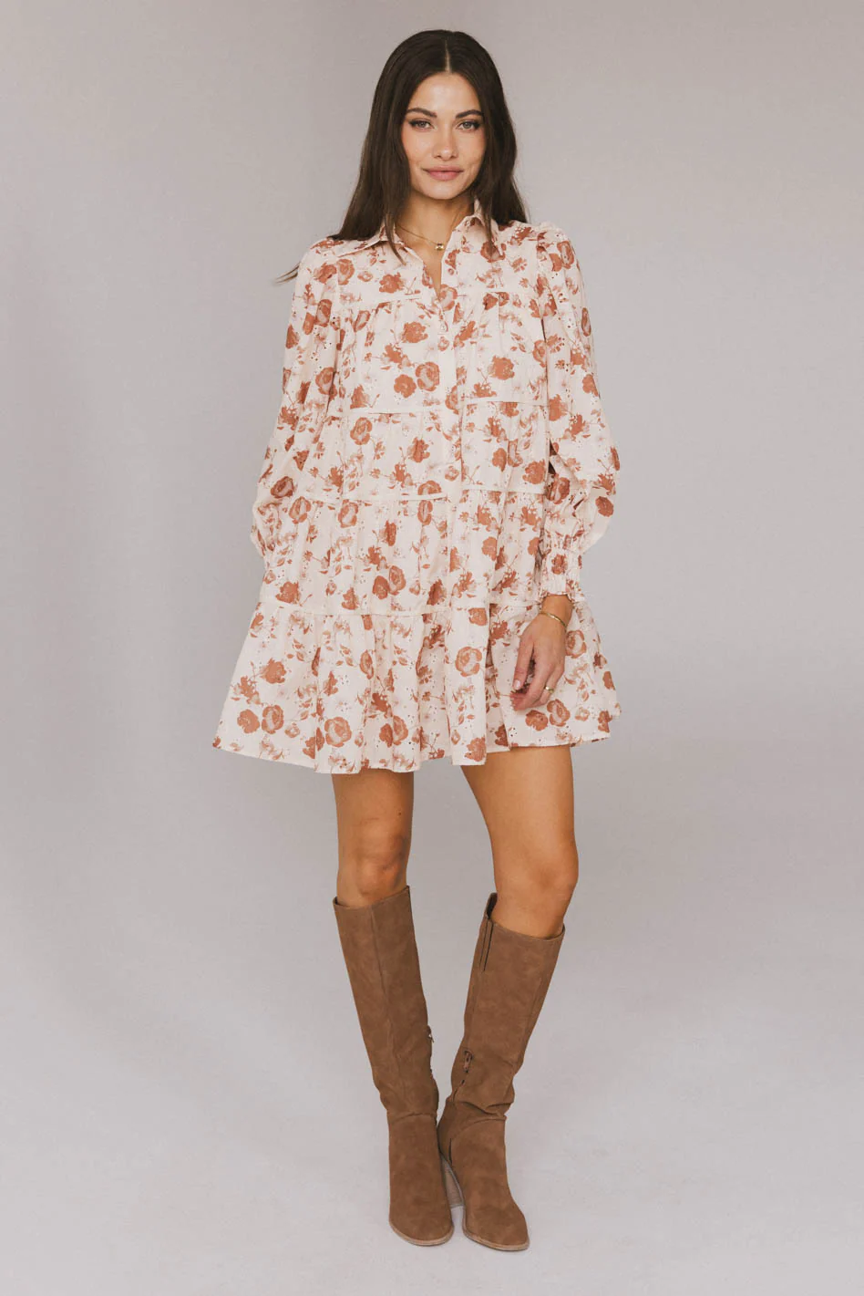 Parlor Floral Embroidered Mini Dress - FINAL SALE - Image 6
