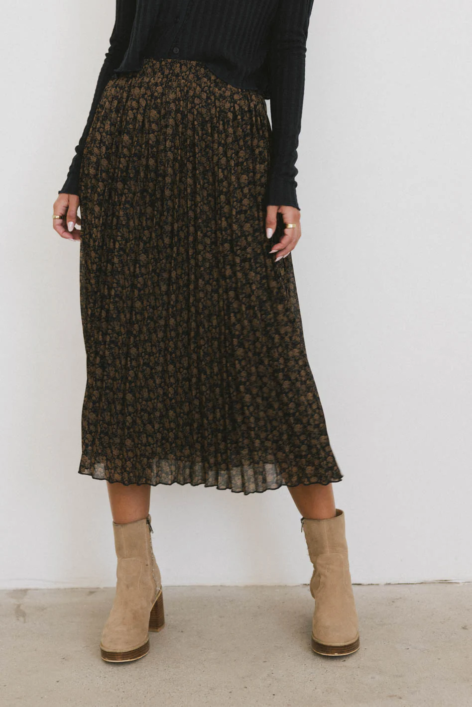 Pascal Pleated Floral Skirt - FINAL SALE - Image 4