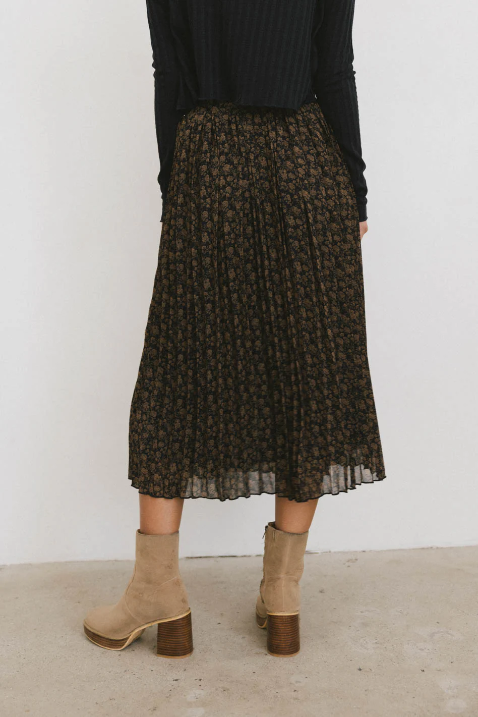 Pascal Pleated Floral Skirt - FINAL SALE - Image 5
