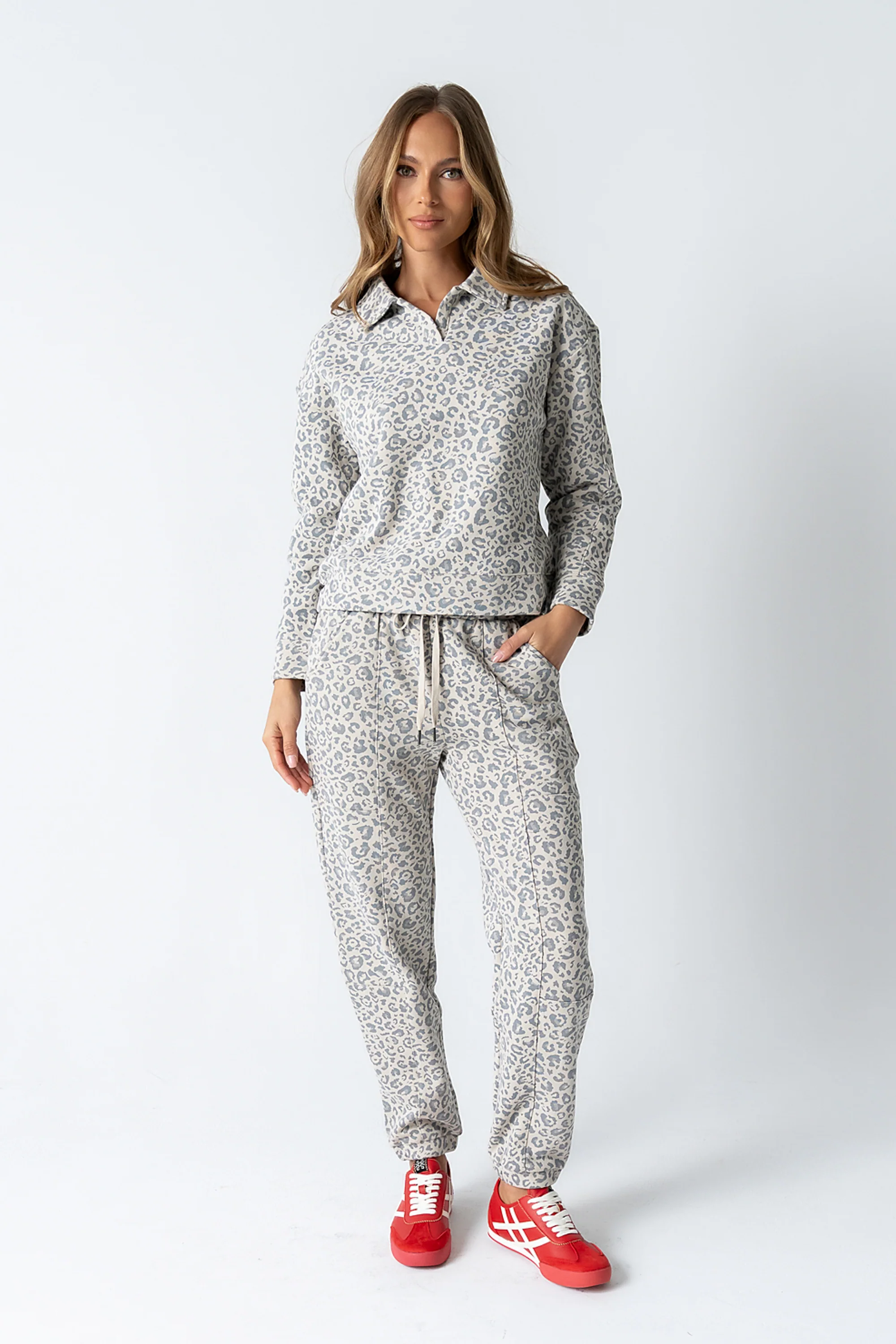 Patricia Barrel Sweatpants in Leopard - FINAL SALE - Image 6